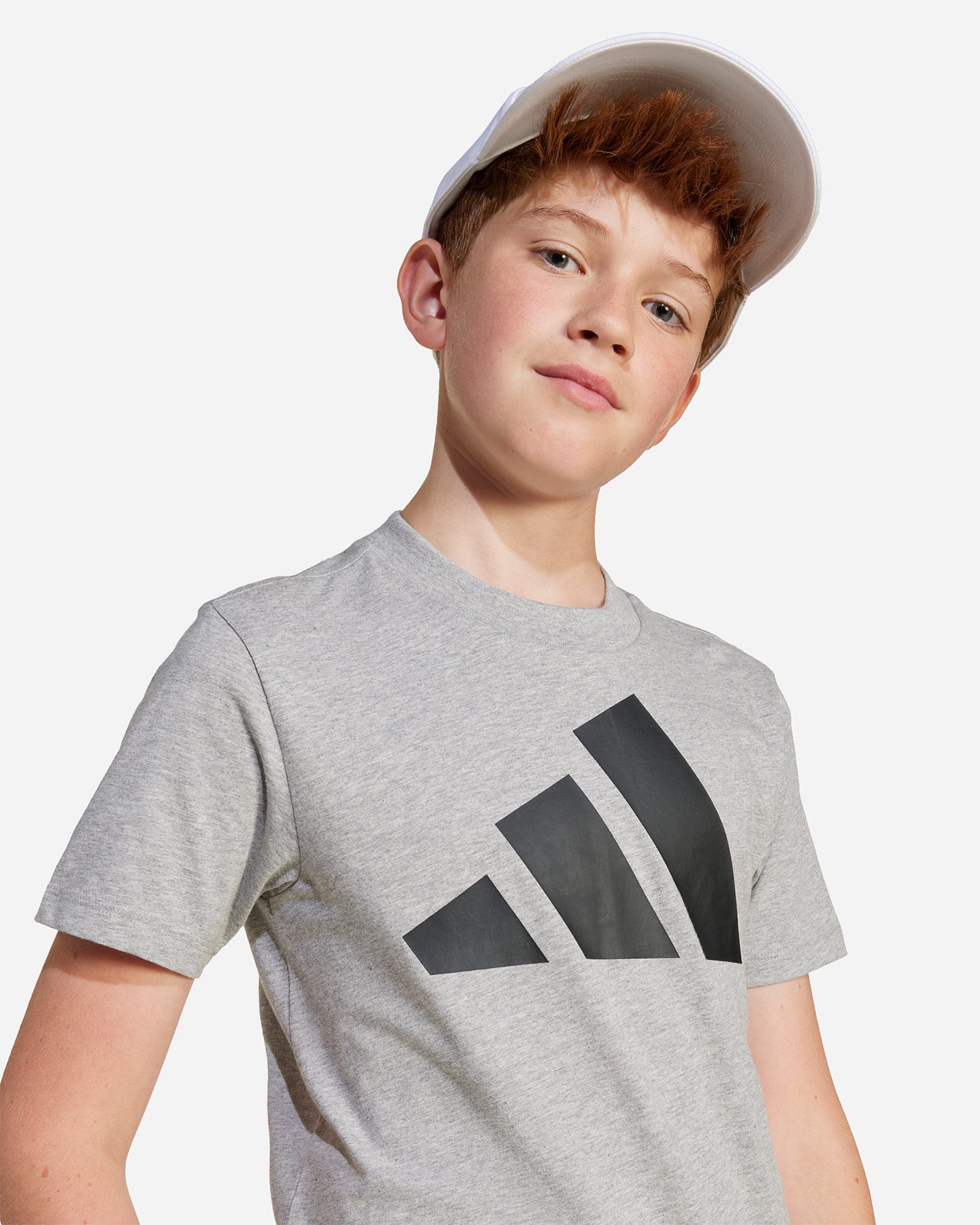T-shirt ADIDAS ESSENTIALS JR - Grigio - 5 | Cisalfa Sport