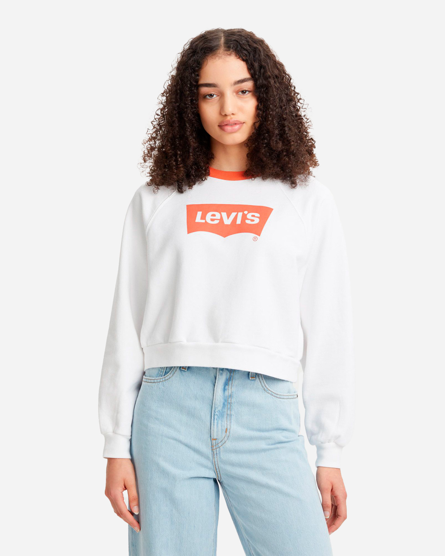 Felpa LEVI'S LOGO BATWING RAGLAN W - Bianco - 0 | Cisalfa Sport