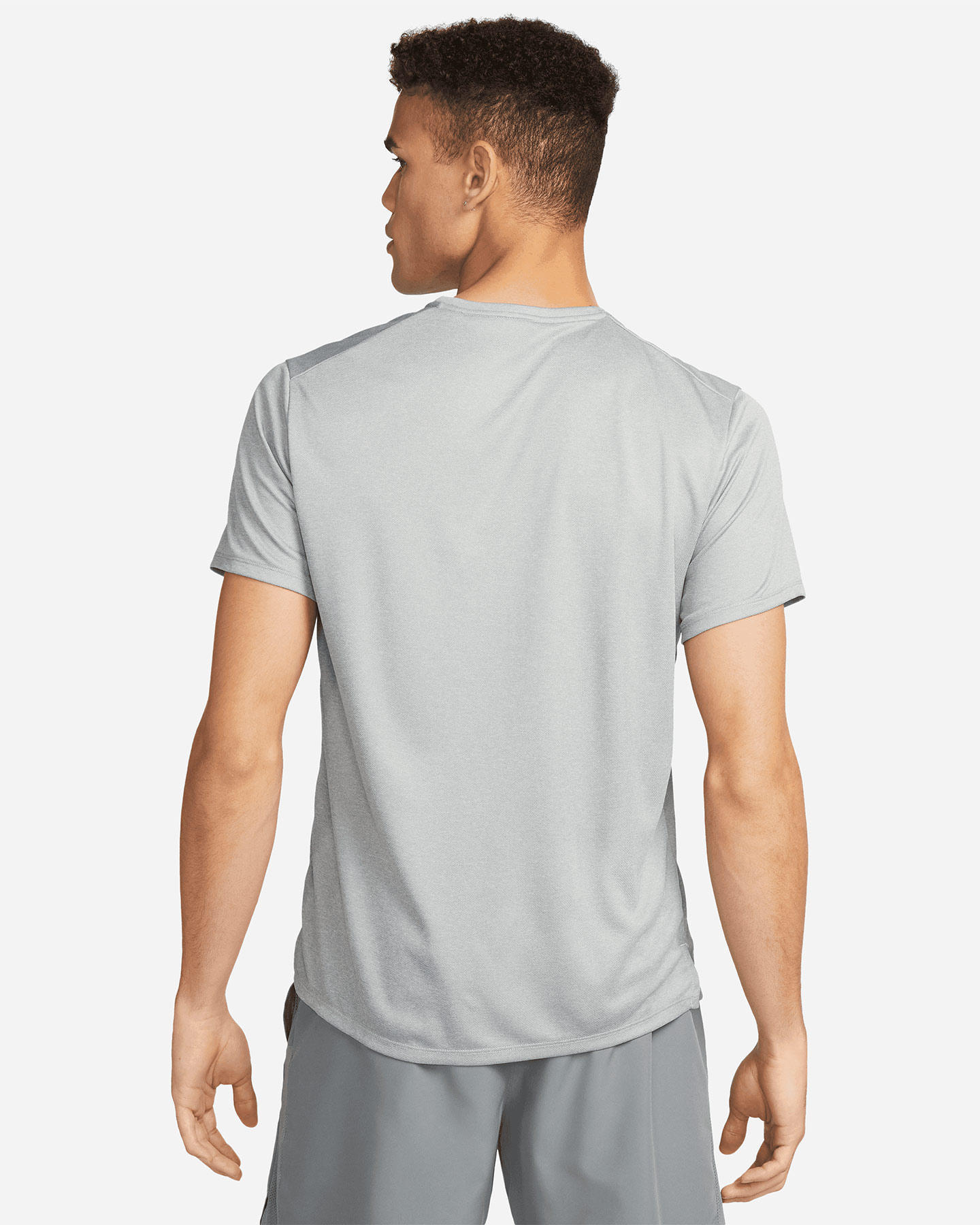 T-shirt running NIKE DRI FIT MILER M - Grigio - 1 | Cisalfa Sport