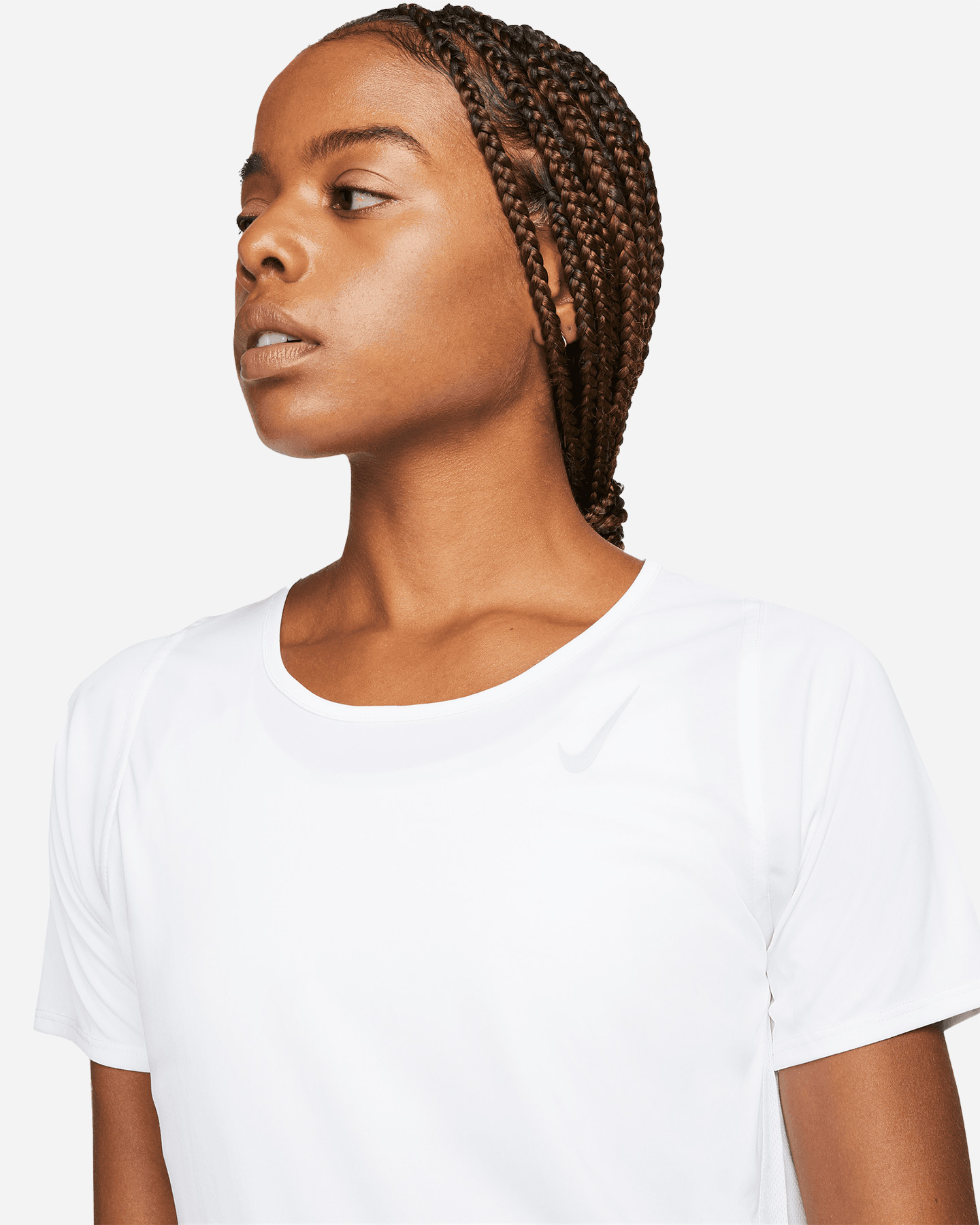 T-shirt running NIKE RACE W - Bianco - 3 | Cisalfa Sport