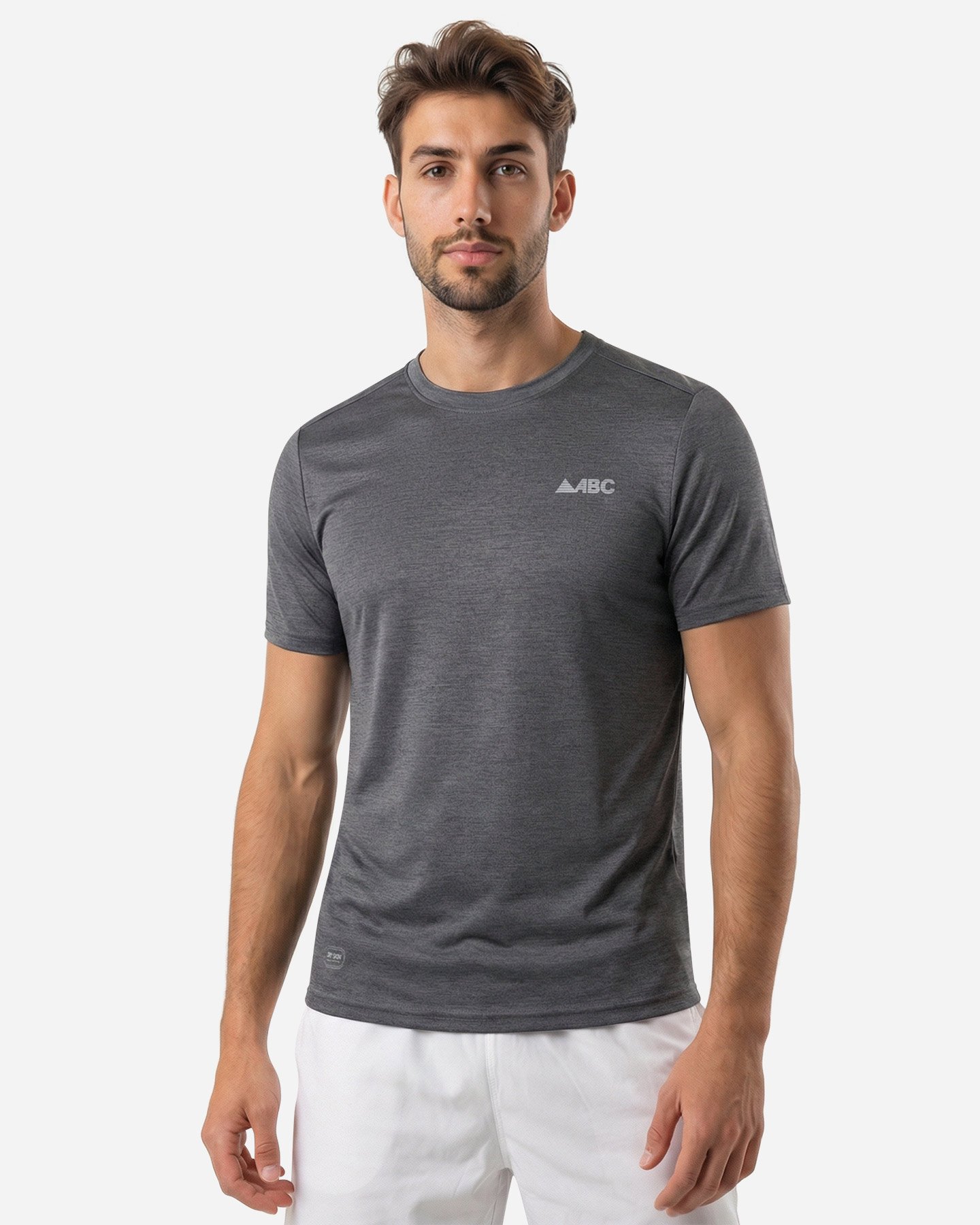 T-shirt running ABC ESSENTIAL M - Nero - 2 | Cisalfa Sport