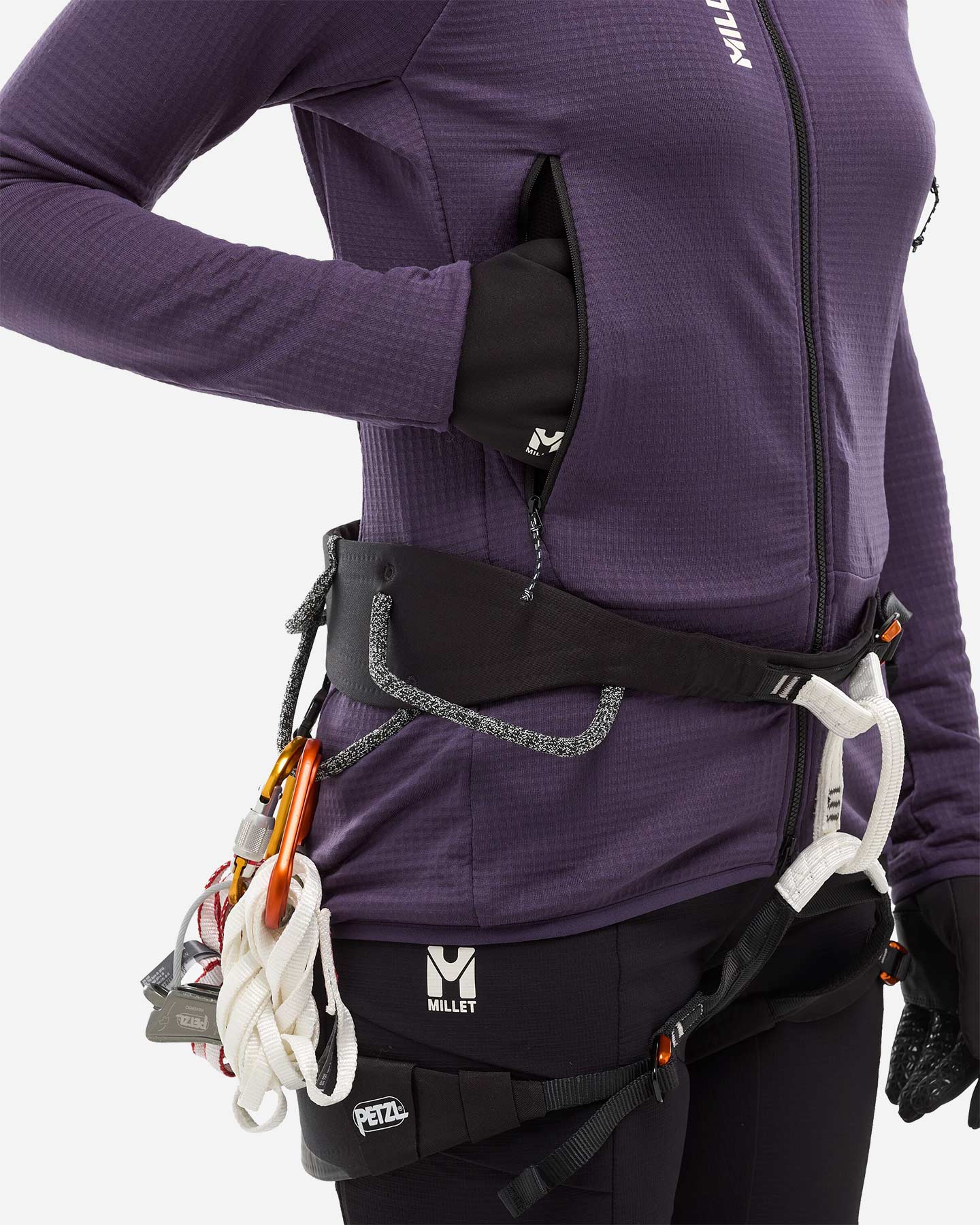 Pile MILLET FUSION GRID W - Viola - 4 | Cisalfa Sport