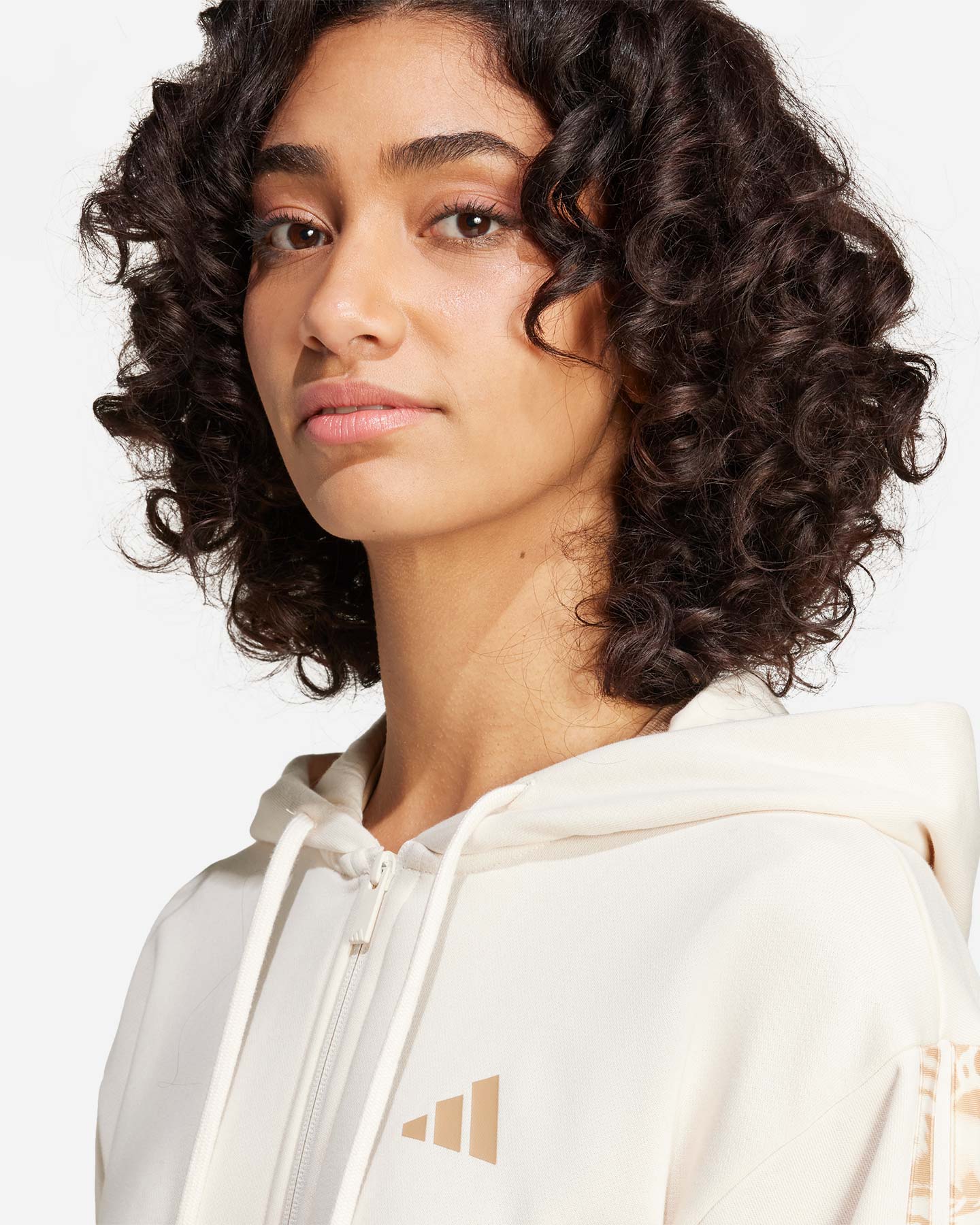 Felpa ADIDAS 3STRIPES W - Beige - 3 | Cisalfa Sport