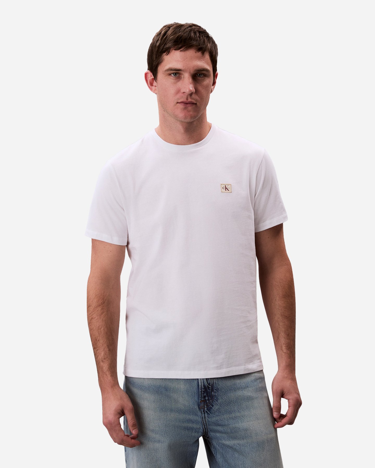 T-shirt CALVIN KLEIN JEANS BADGE M - Bianco - 1 | Cisalfa Sport