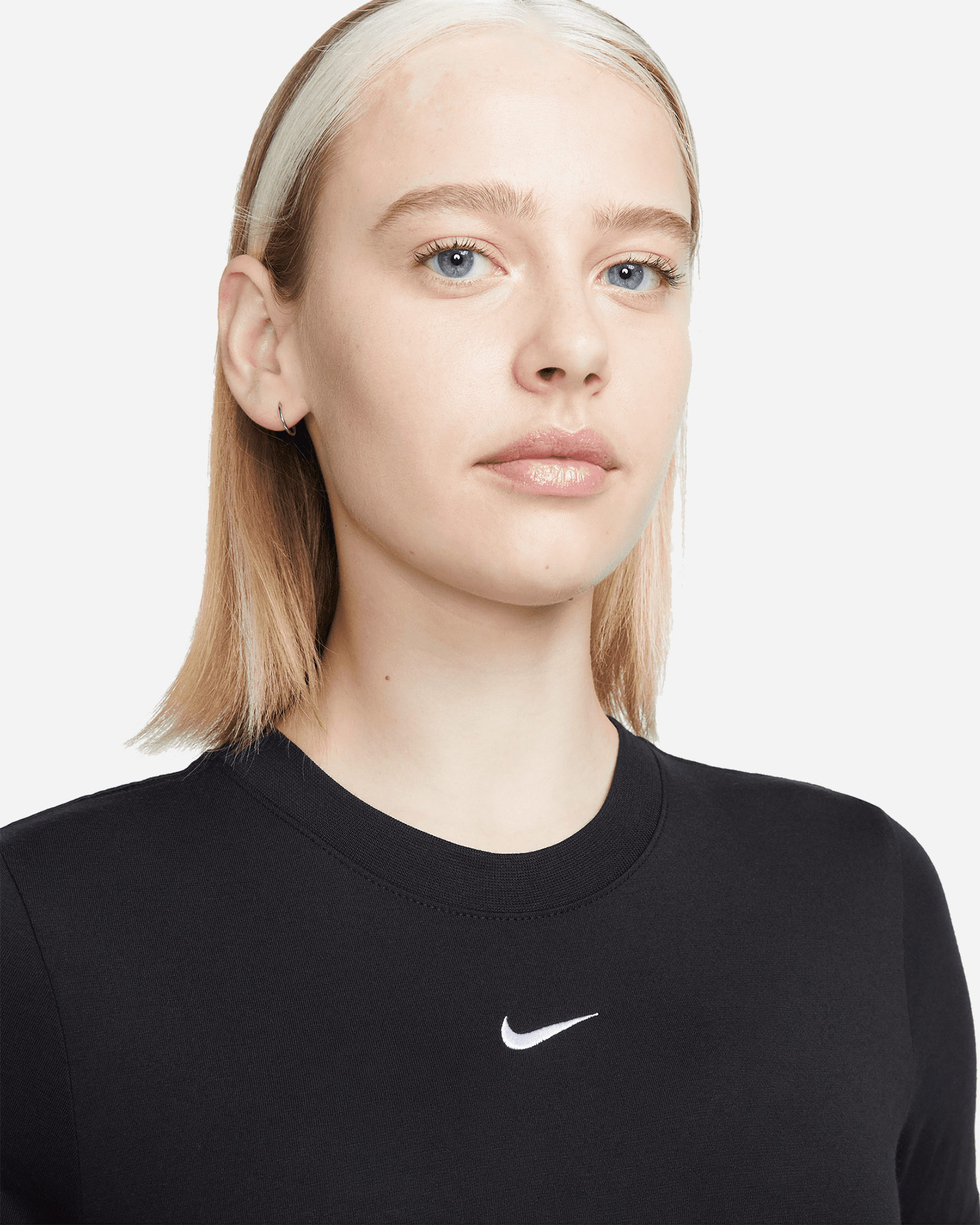 T-shirt NIKE CROP ESSENTIALS W - Nero - 2 | Cisalfa Sport