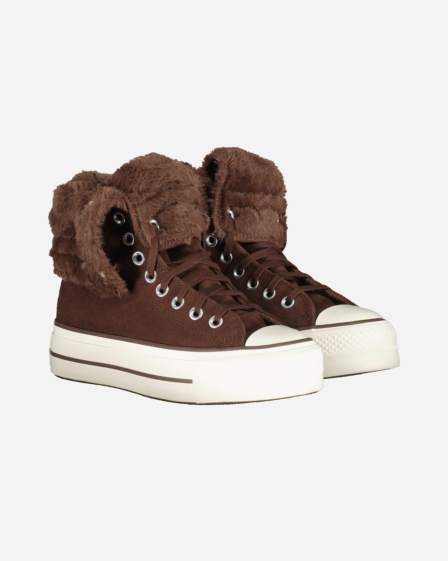 Scarpe sneakers CONVERSE CHUCK TAYLOR ALL STAR FOLD OVER LIFT X-HIGH W - Marrone - 1 | Cisalfa Sport