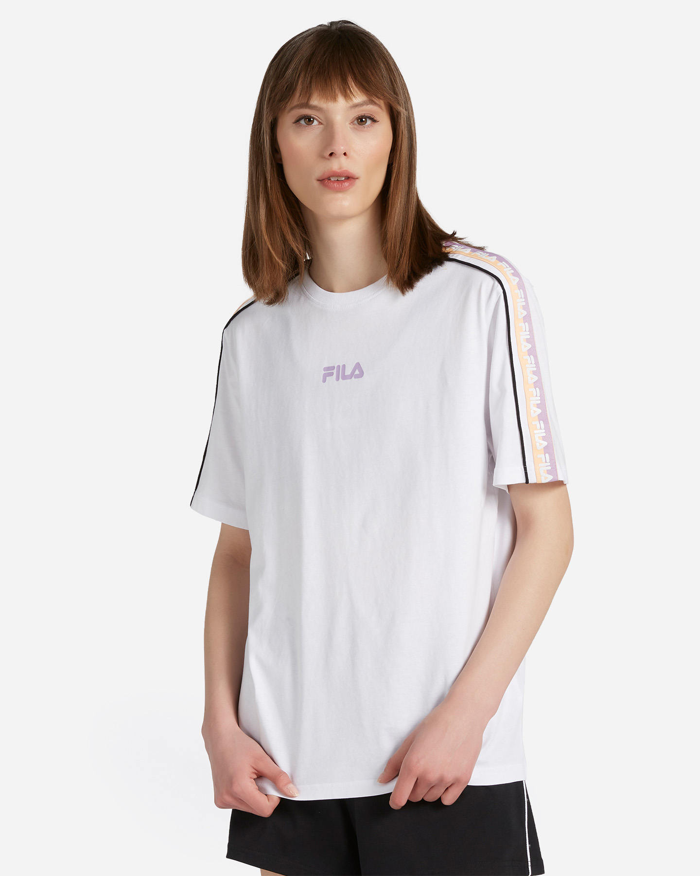T-shirt FILA STREETWEAR LOGO TAPE W - Bianco - 0 | Cisalfa Sport