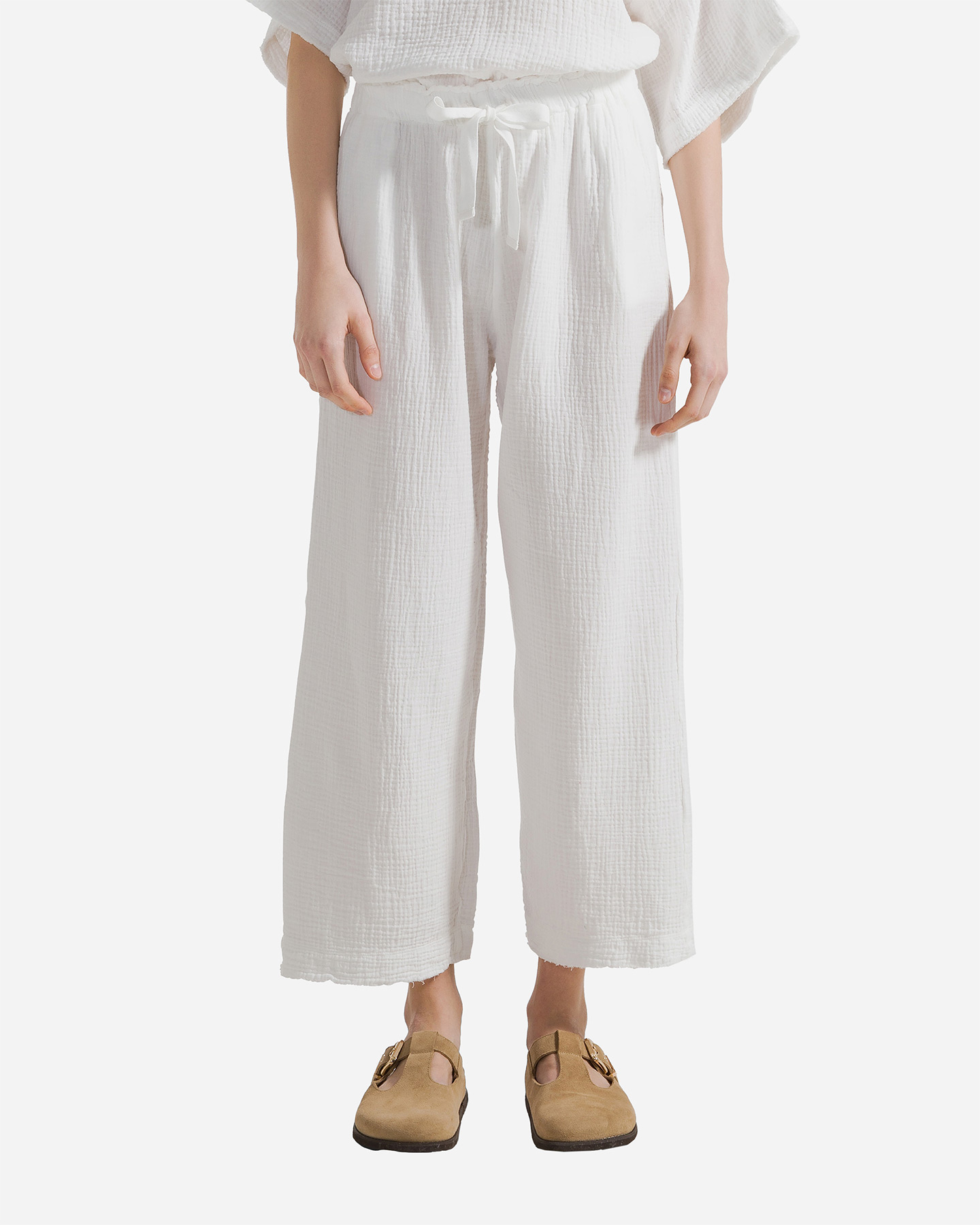 Pantalone DEHA PALAZZO W - Bianco - 2 | Cisalfa Sport