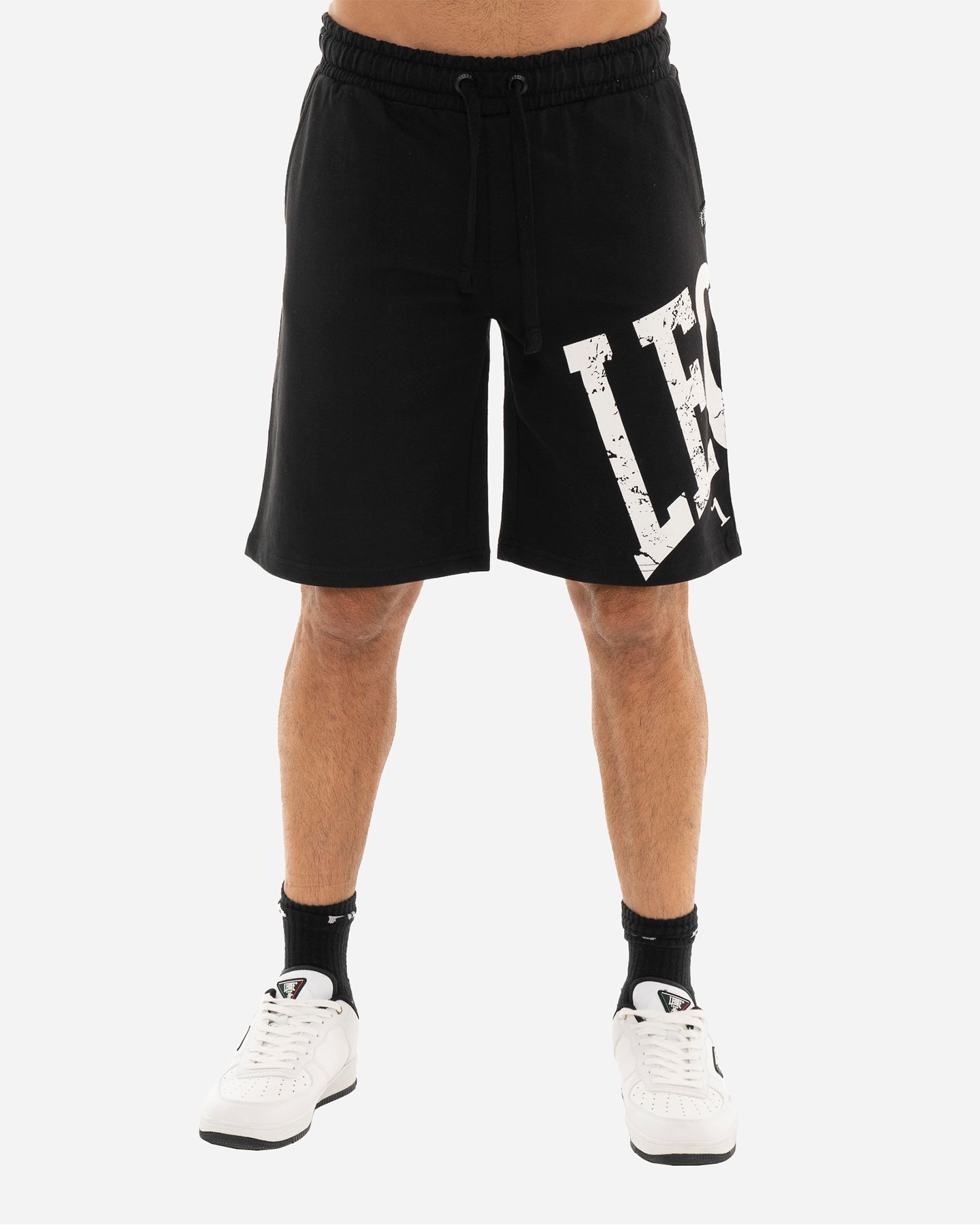 Leone Big Logo M - Pantaloncini - Uomo - Nero