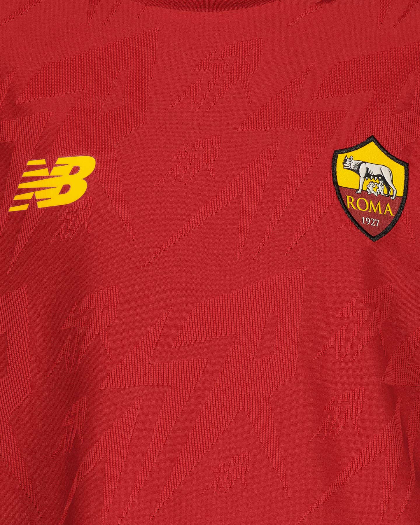 Maglia calcio ufficiale NEW BALANCE ROMA PREMATCH HOME 22-23 JR - 2 | Cisalfa Sport