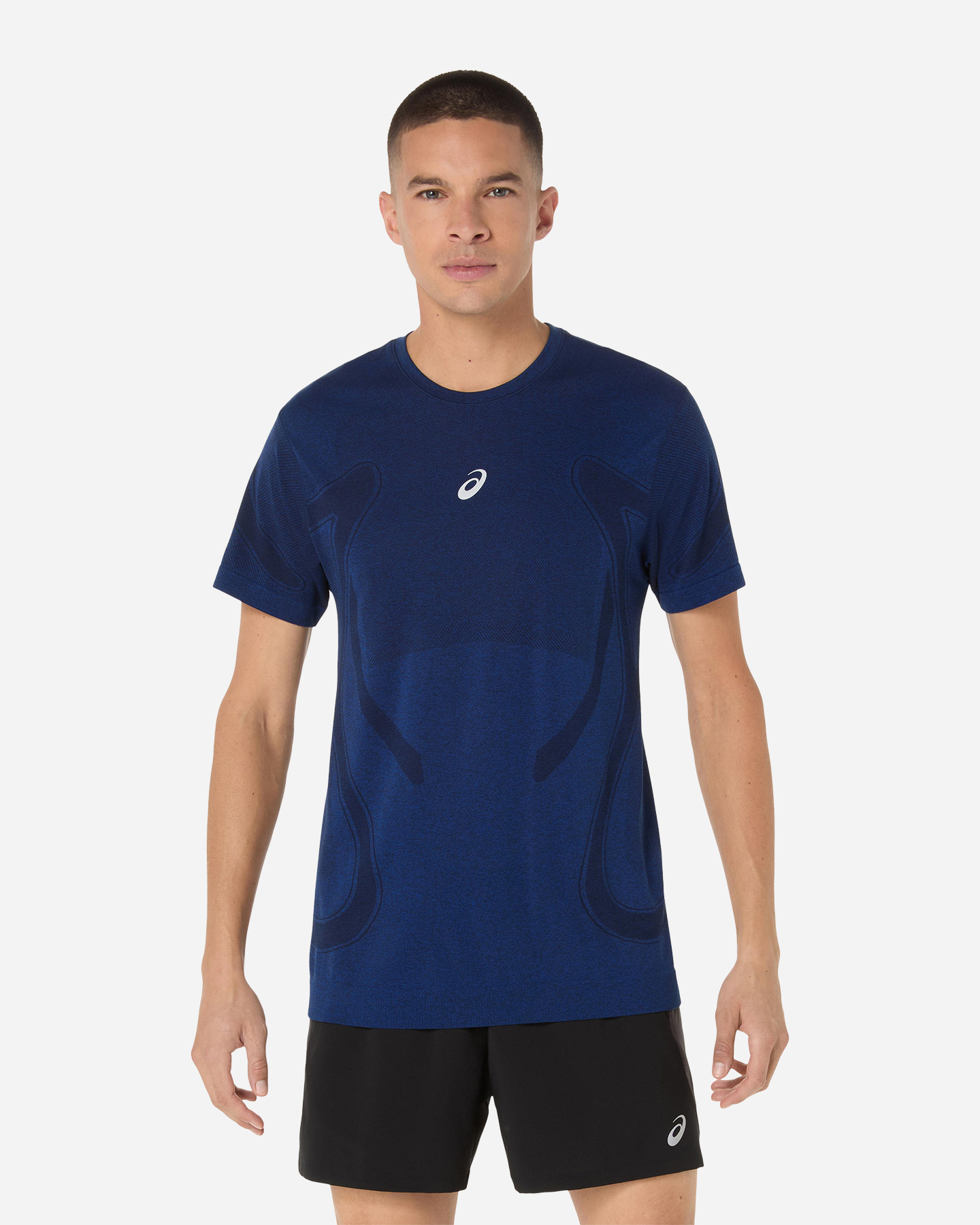 T-shirt running ASICS ROAD SEAMLESS M - Blu - 0 | Cisalfa Sport