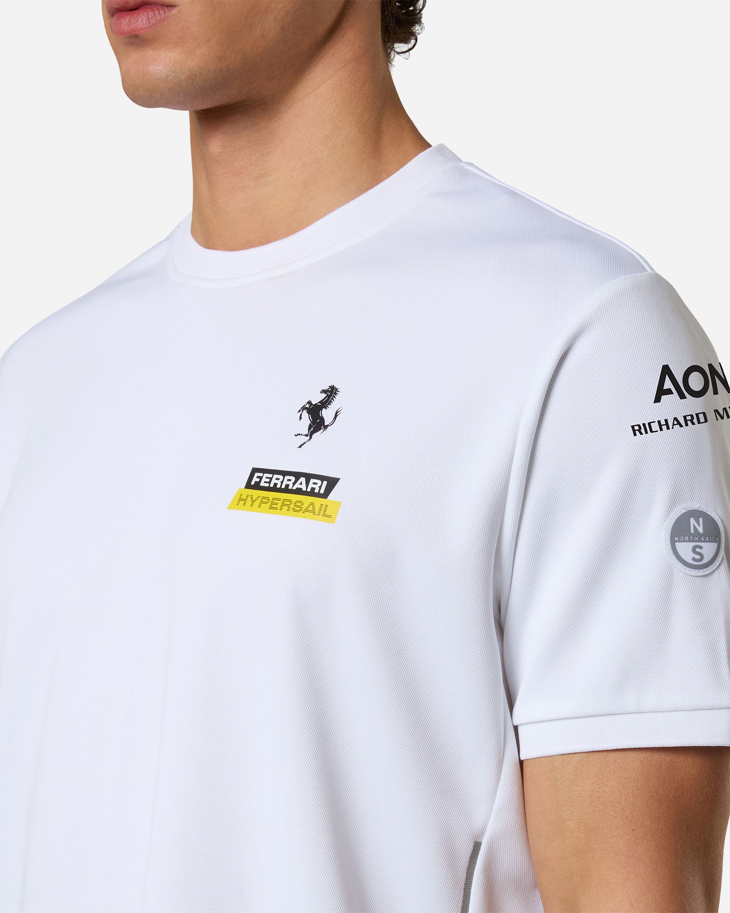 T-shirt NORTH SAILS COOLMAX FERRARI HYPERSAIL M - Bianco - 5 | Cisalfa Sport