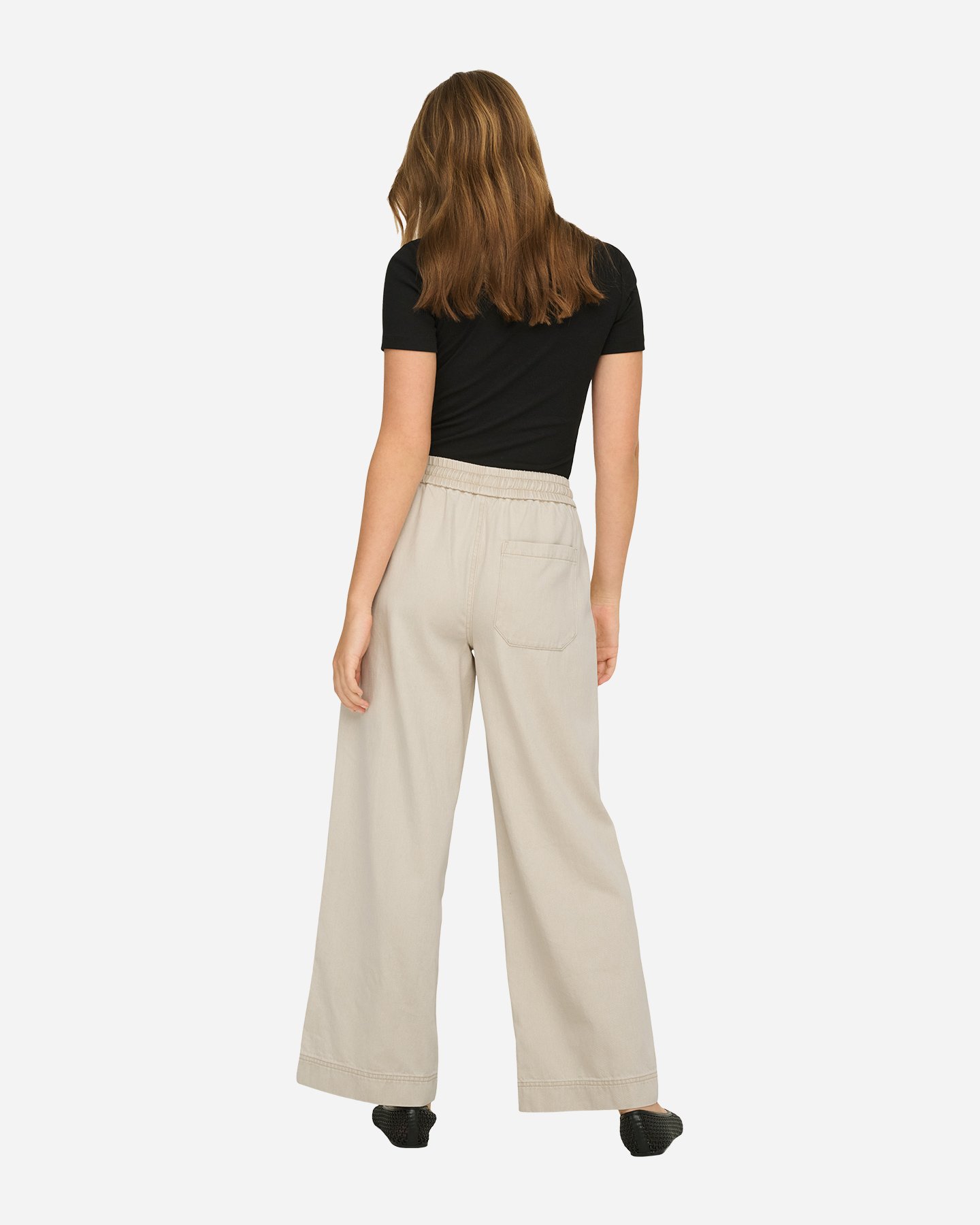 Pantalone ONLY MAISA WIDE L32 W - Beige - 4 | Cisalfa Sport