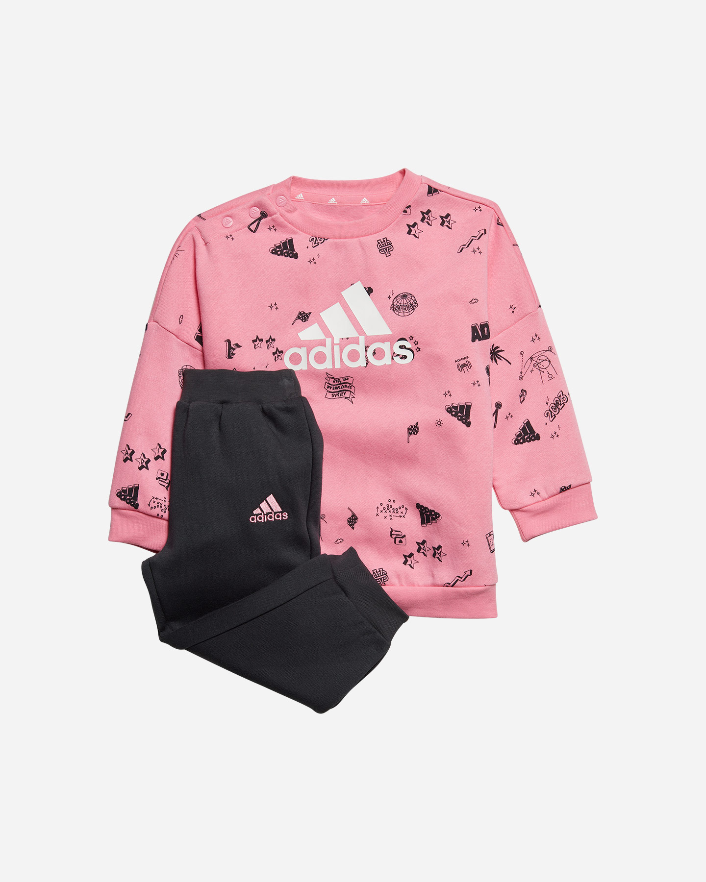 Tuta ADIDAS ALL OVER JR - Rosa - 0 | Cisalfa Sport