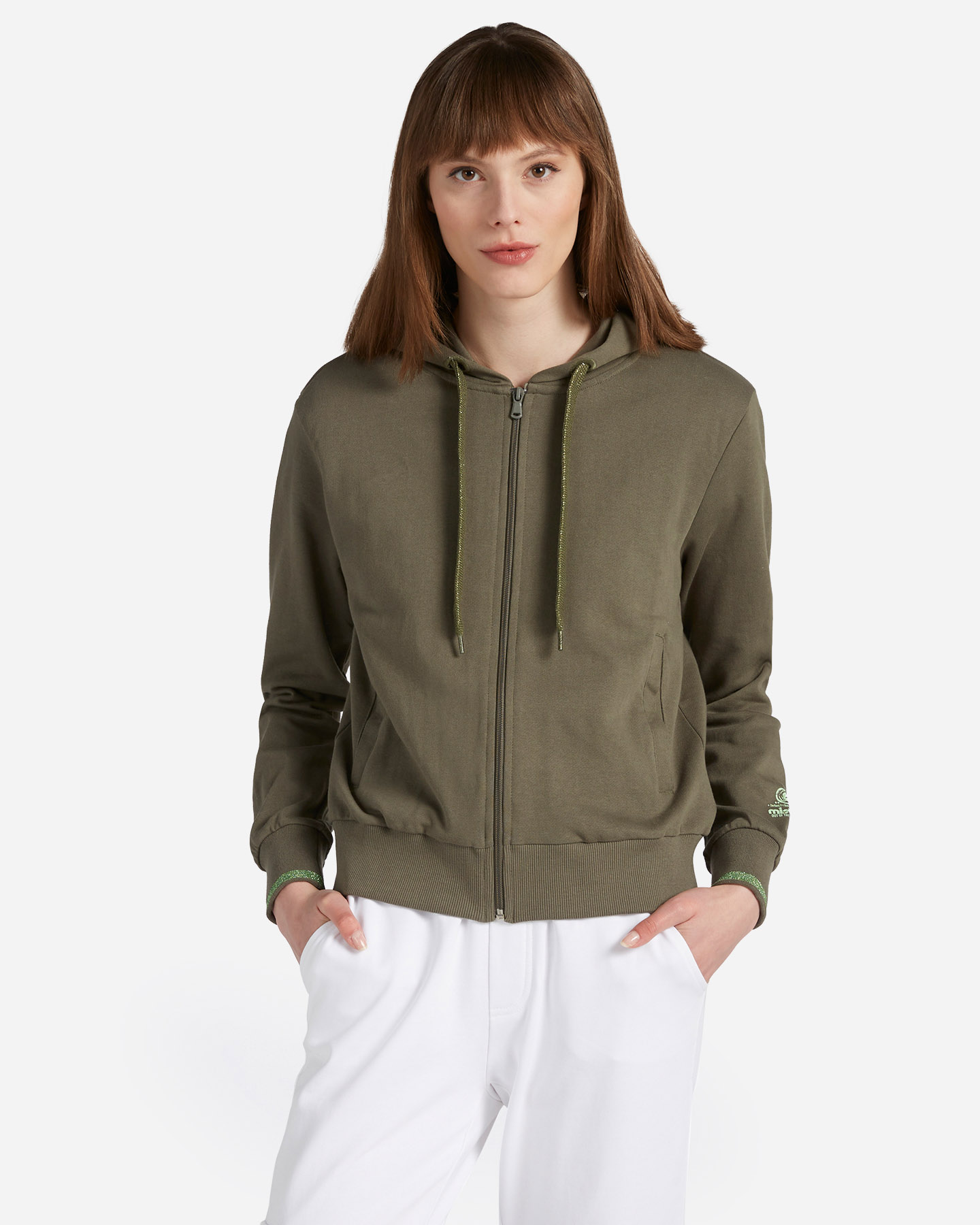 Felpa MISTRAL FULL ZIP W - Verde - 0 | Cisalfa Sport