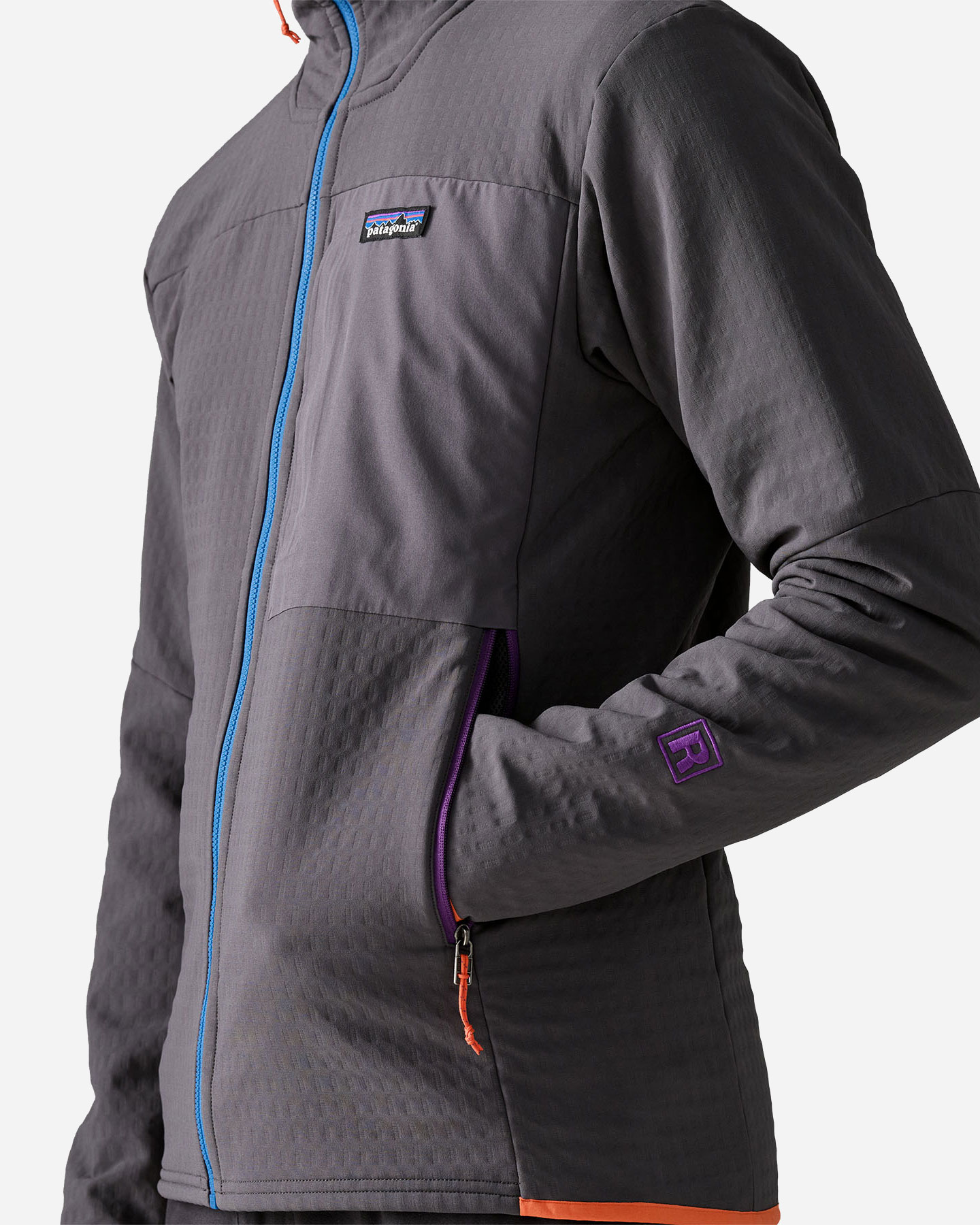 Pile PATAGONIA R1 TECHFACE M - Grigio - 4 | Cisalfa Sport