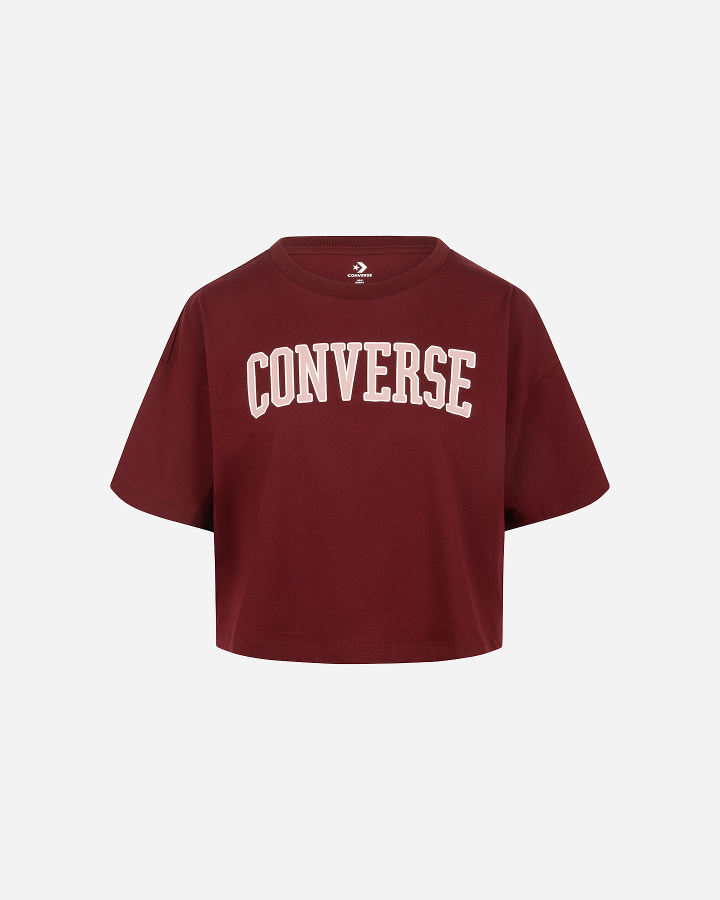 T-shirt CONVERSE COLLEGIATE LOOSE CROP W - Rosa - 0 | Cisalfa Sport