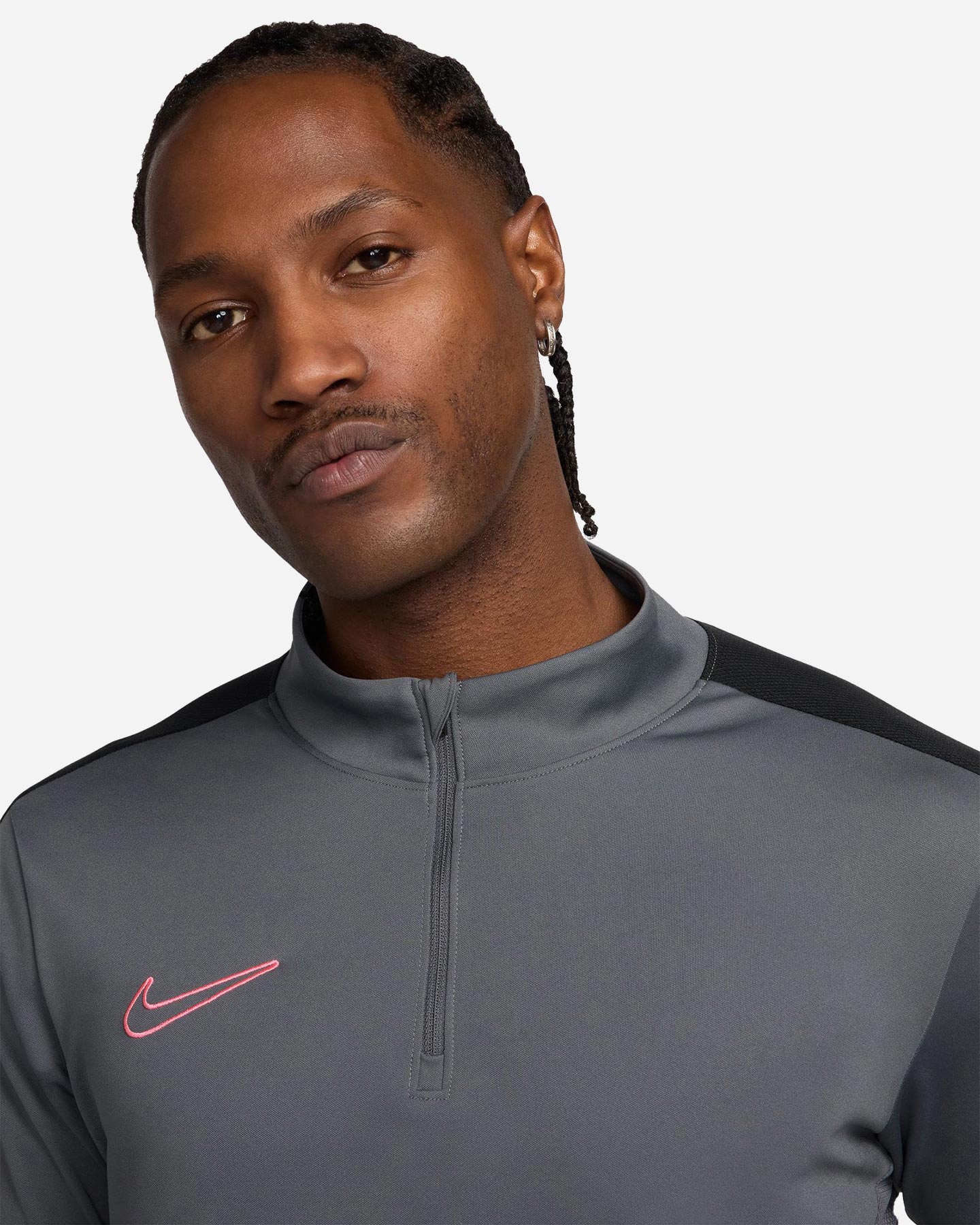 Maglia calcio NIKE DRI FIT ACADEMY HALF ZIP M - Grigio - 6 | Cisalfa Sport