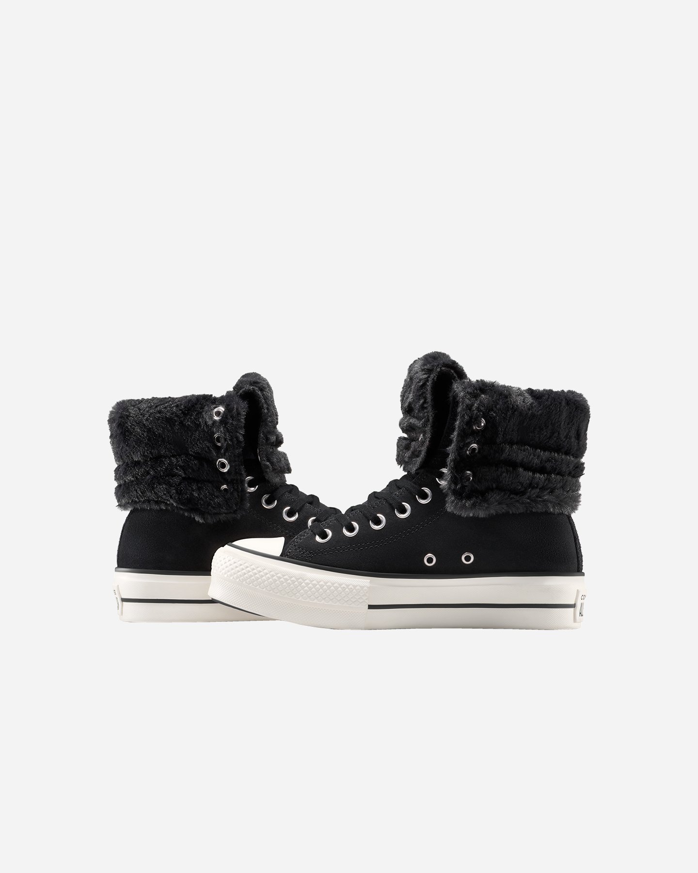 Scarpe sneakers CONVERSE CHUCK TAYLOR ALL STAR FOLD OVER LIFT X-HIGH W - Nero - 2 | Cisalfa Sport
