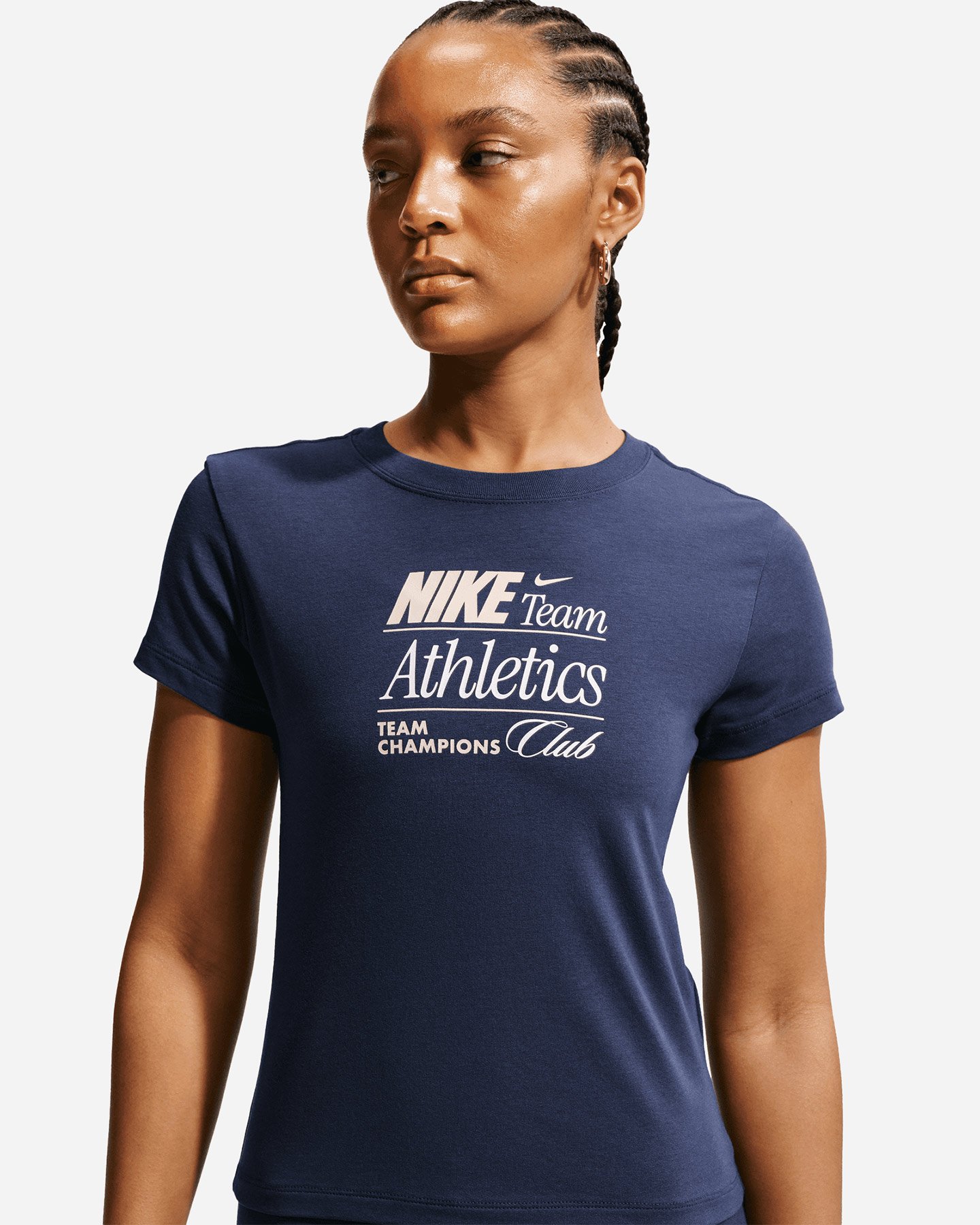 T-shirt NIKE CHILL CROP PRINTED W - Blu - 3 | Cisalfa Sport