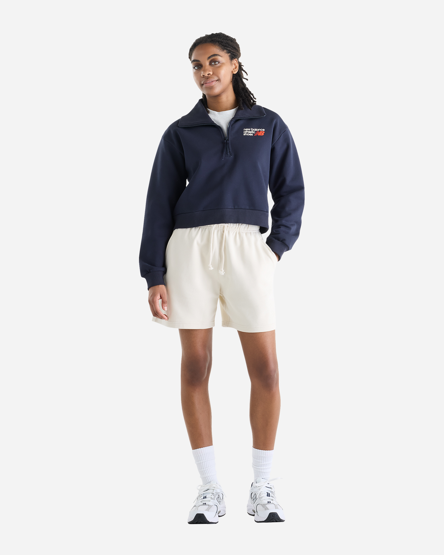 Polo NEW BALANCE ATHLETIC SMALL LOGO W - Blu - 2 | Cisalfa Sport
