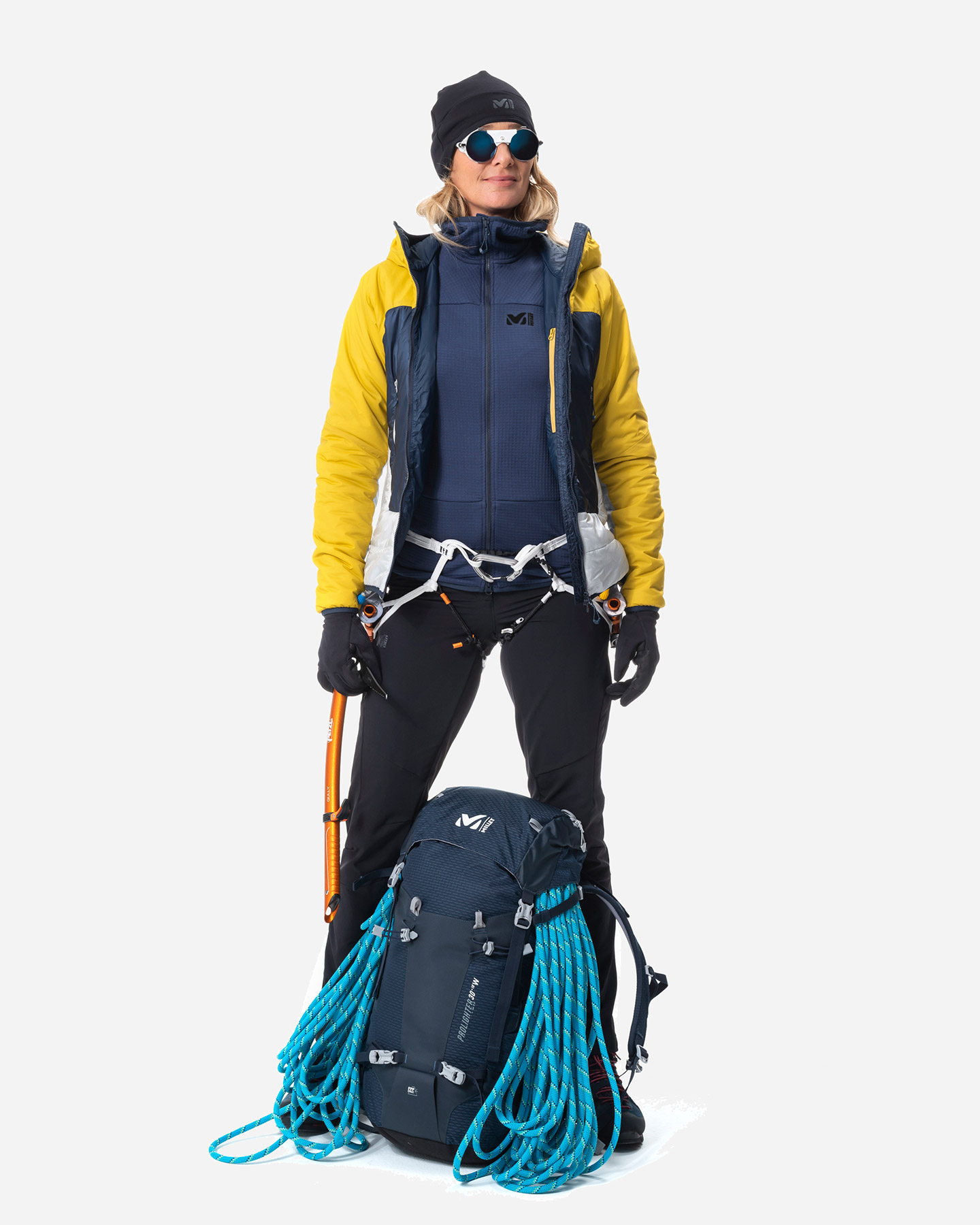 Pile MILLET FUSION GRID W - Blu - 4 | Cisalfa Sport