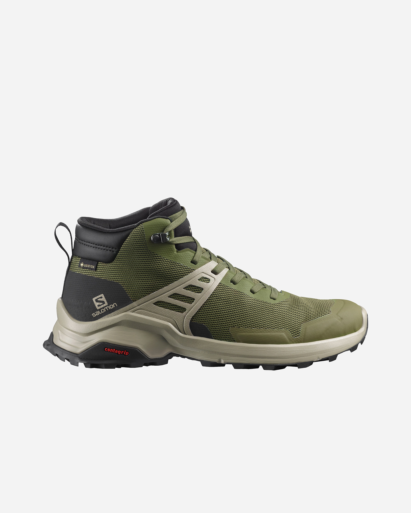 Scarpe escursionismo SALOMON X RAISE MID GTX M - Verde - 0 | Cisalfa Sport