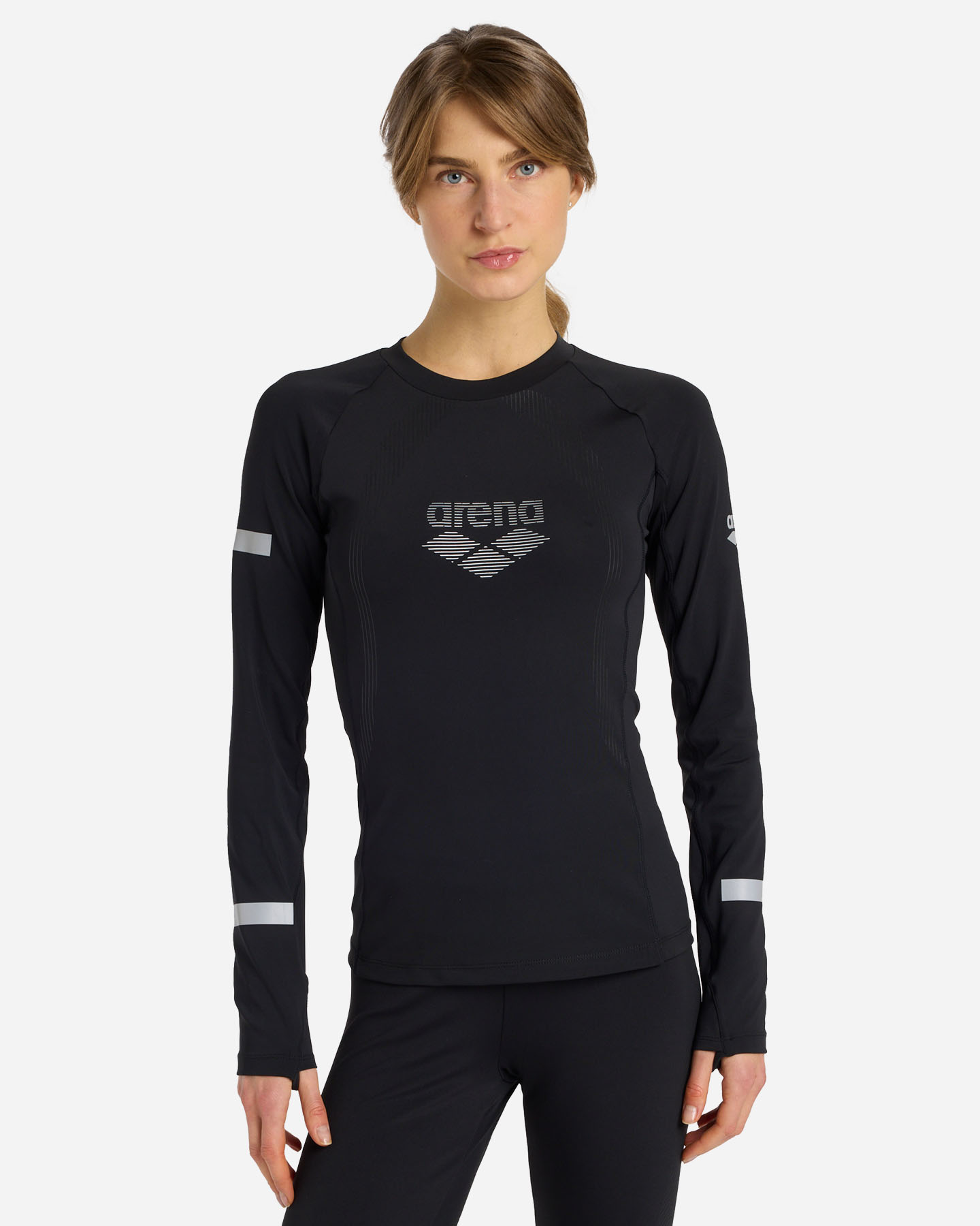 Maglia running ARENA RUNGEAR W - Nero - 1 | Cisalfa Sport