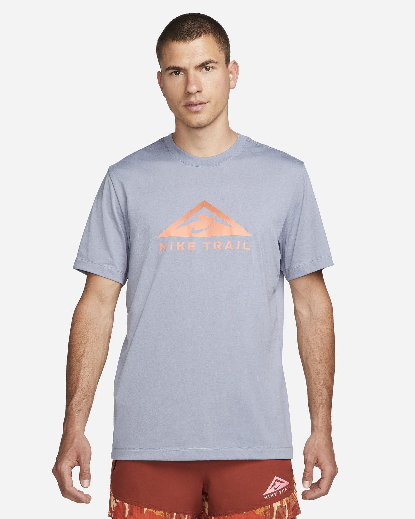 T-shirt running NIKE DRI FIT DB TRAIL M - Grigio - 0 | Cisalfa Sport