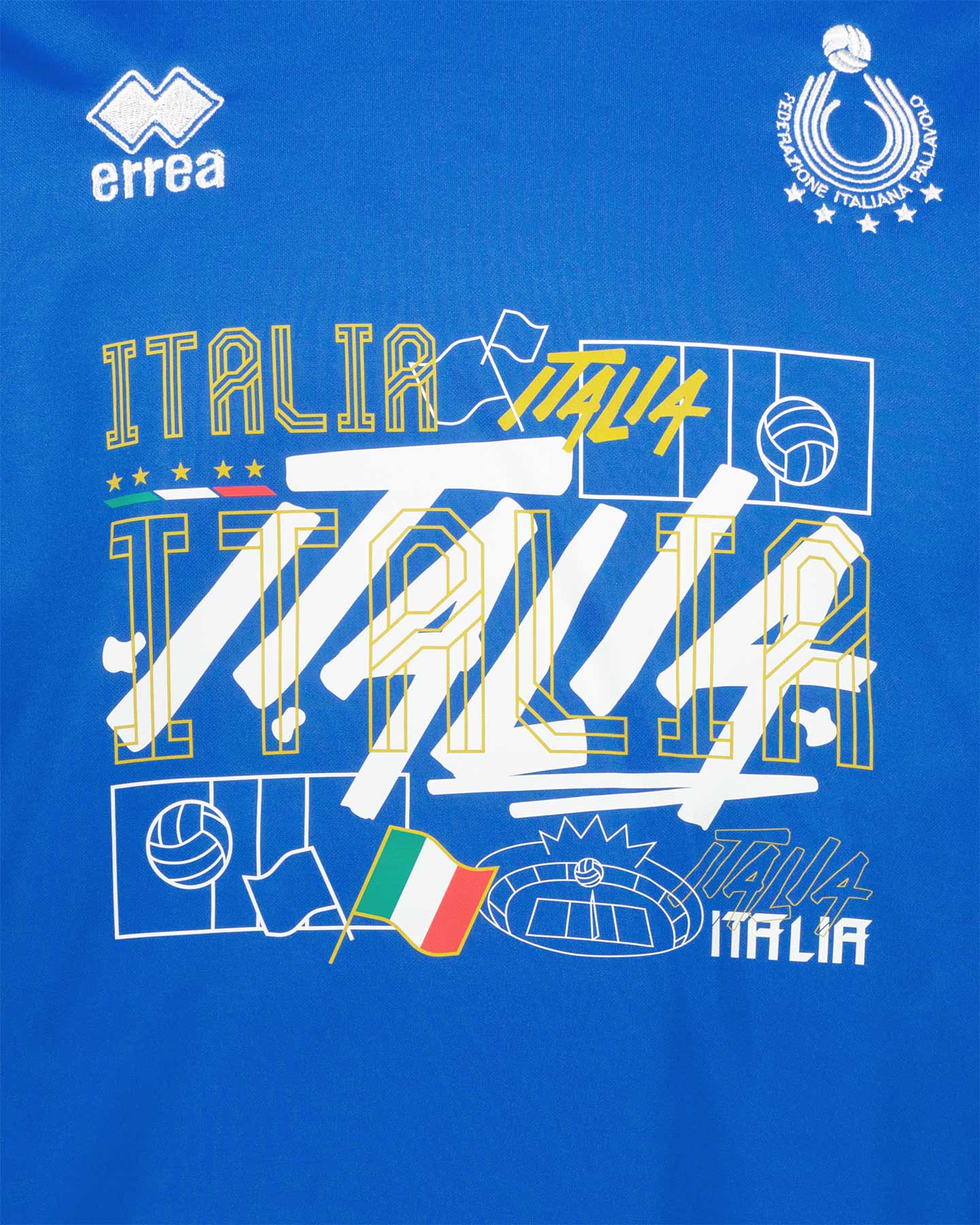 Maglia volley ERREA NAZIONALE ITALIA VOLLEY AD 24-25  - Azzurro - 2 | Cisalfa Sport