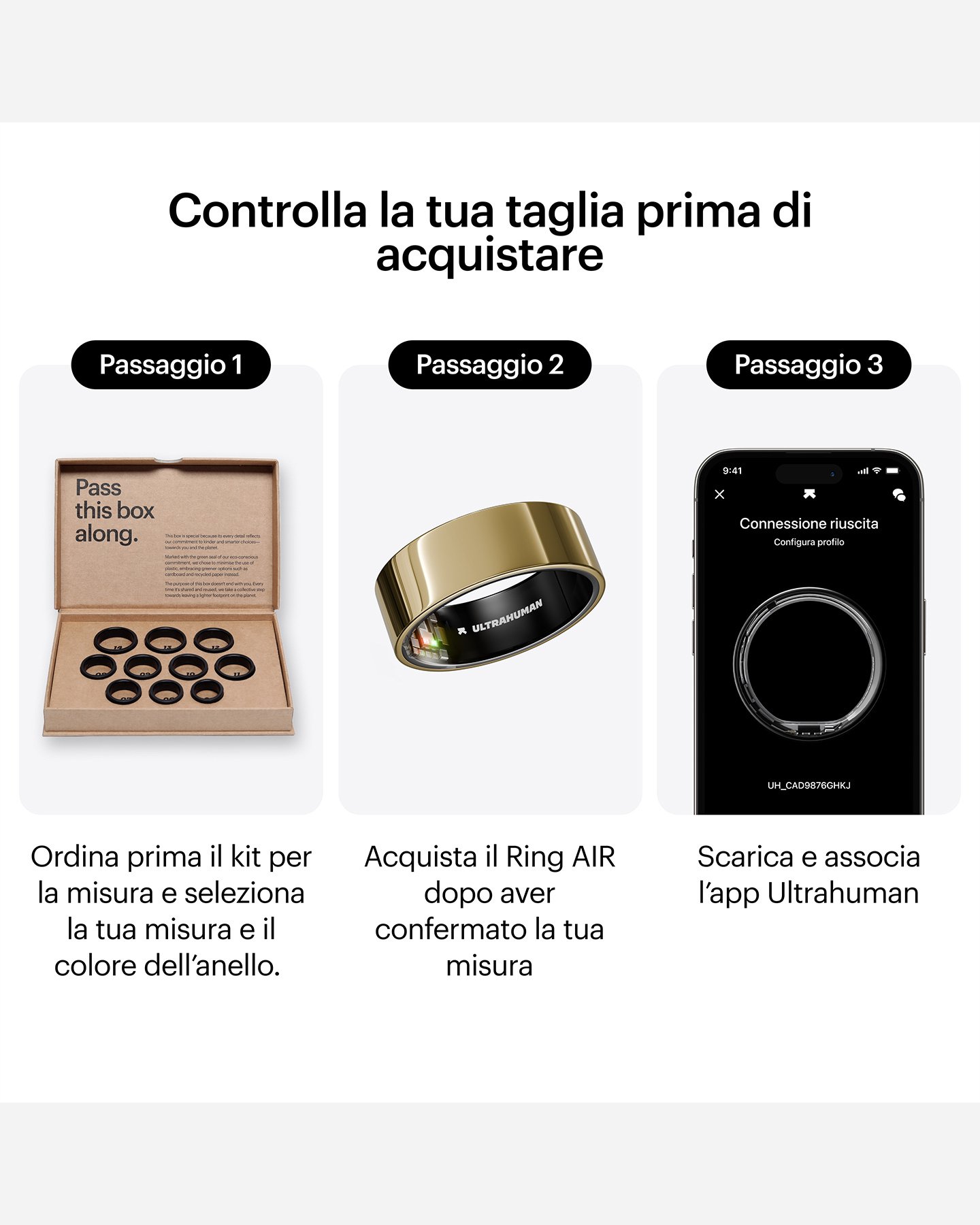 Fitness tracker ULTRAHUMAN AIR  - Oro - 1 | Cisalfa Sport