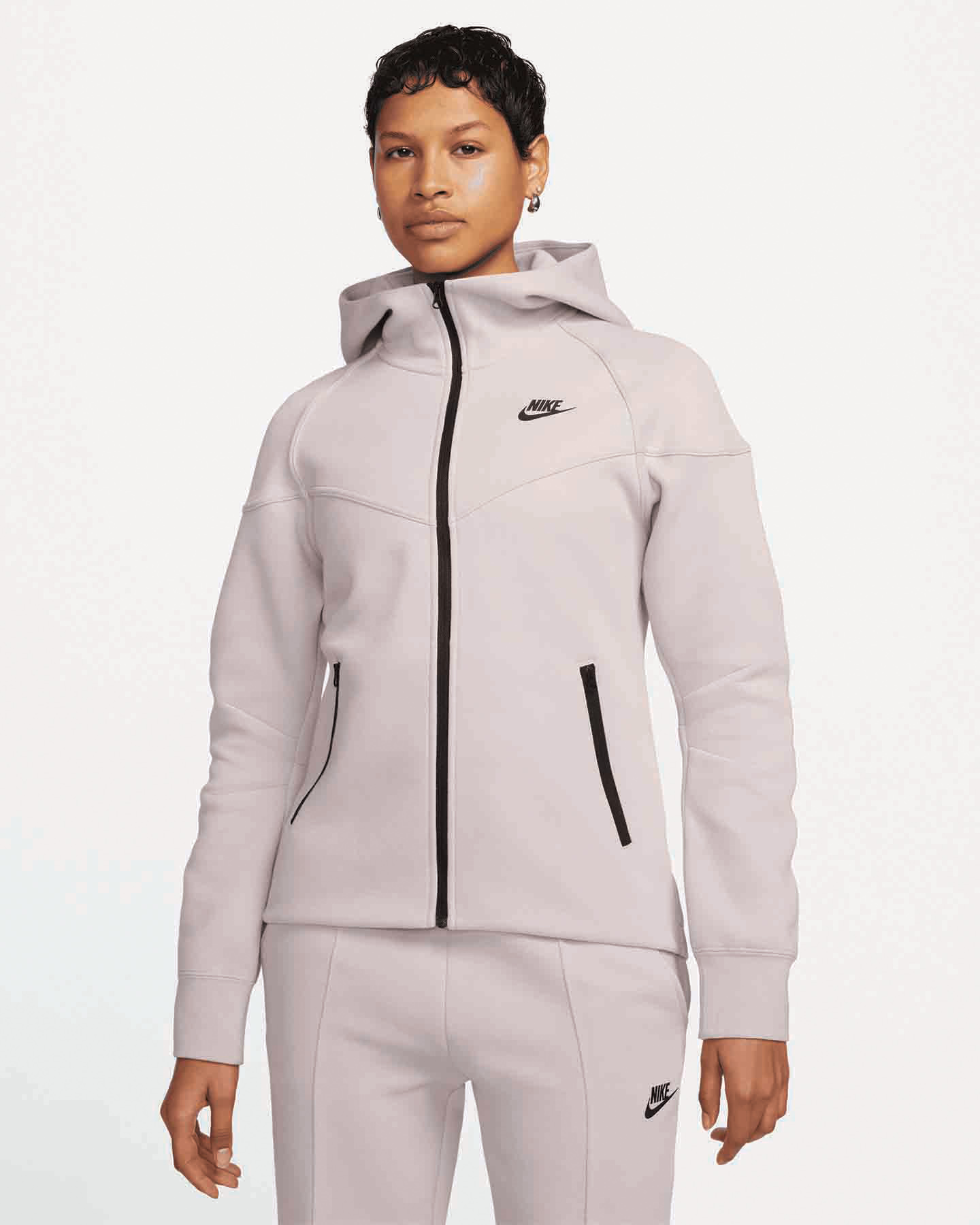 Felpa NIKE DOUBLE TECH FLEECE W - Rosa - 0 | Cisalfa Sport