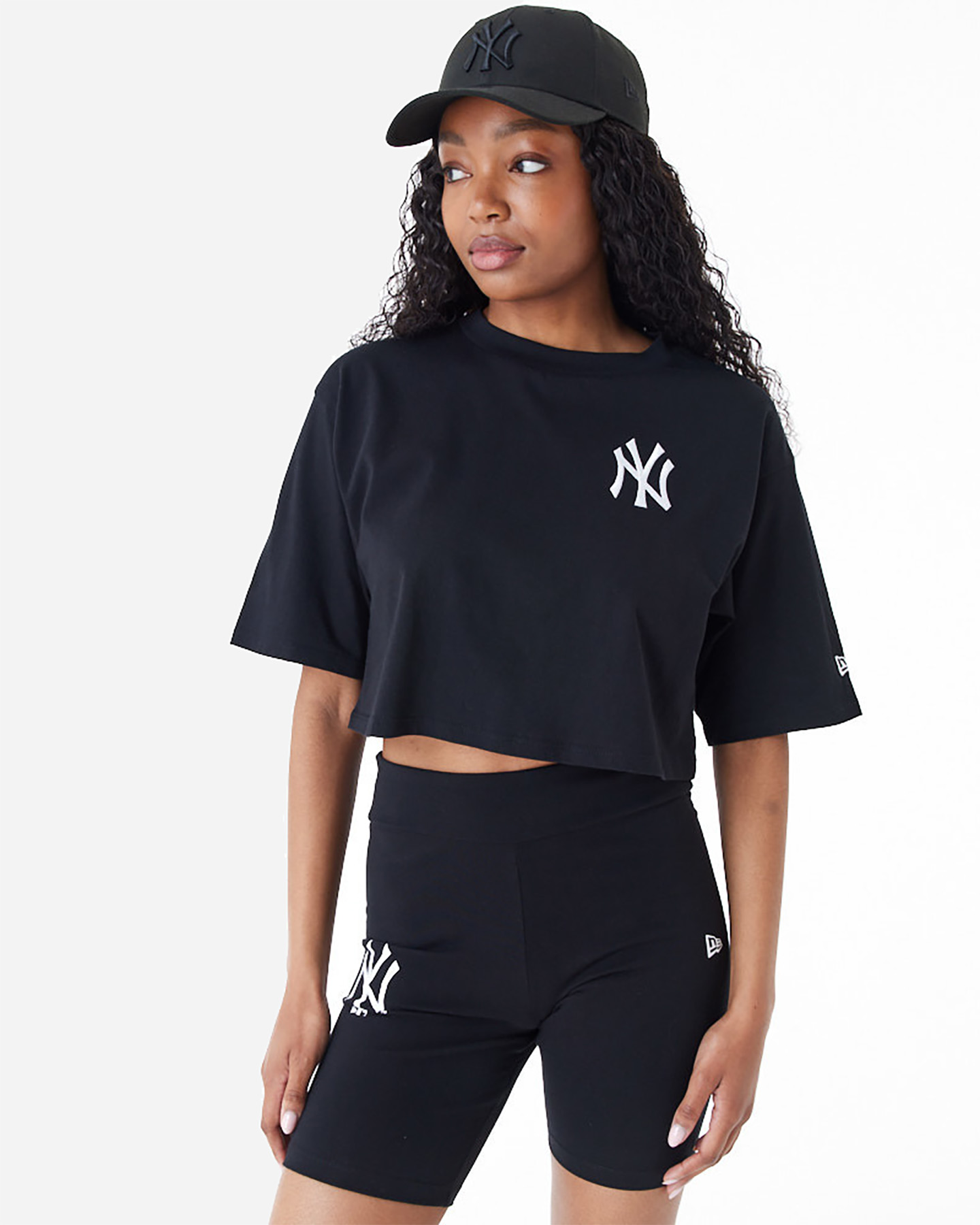 T-shirt NEW ERA CROP NEW YORK YANKEES W - Nero - 3 | Cisalfa Sport