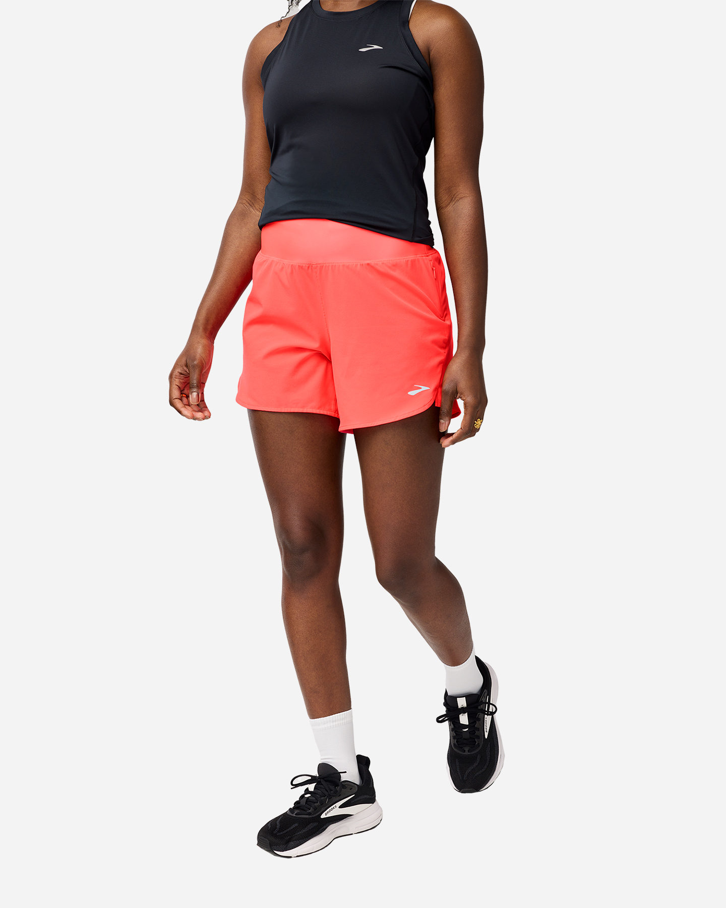 Short running BROOKS CHASER W - Rosso - 1 | Cisalfa Sport