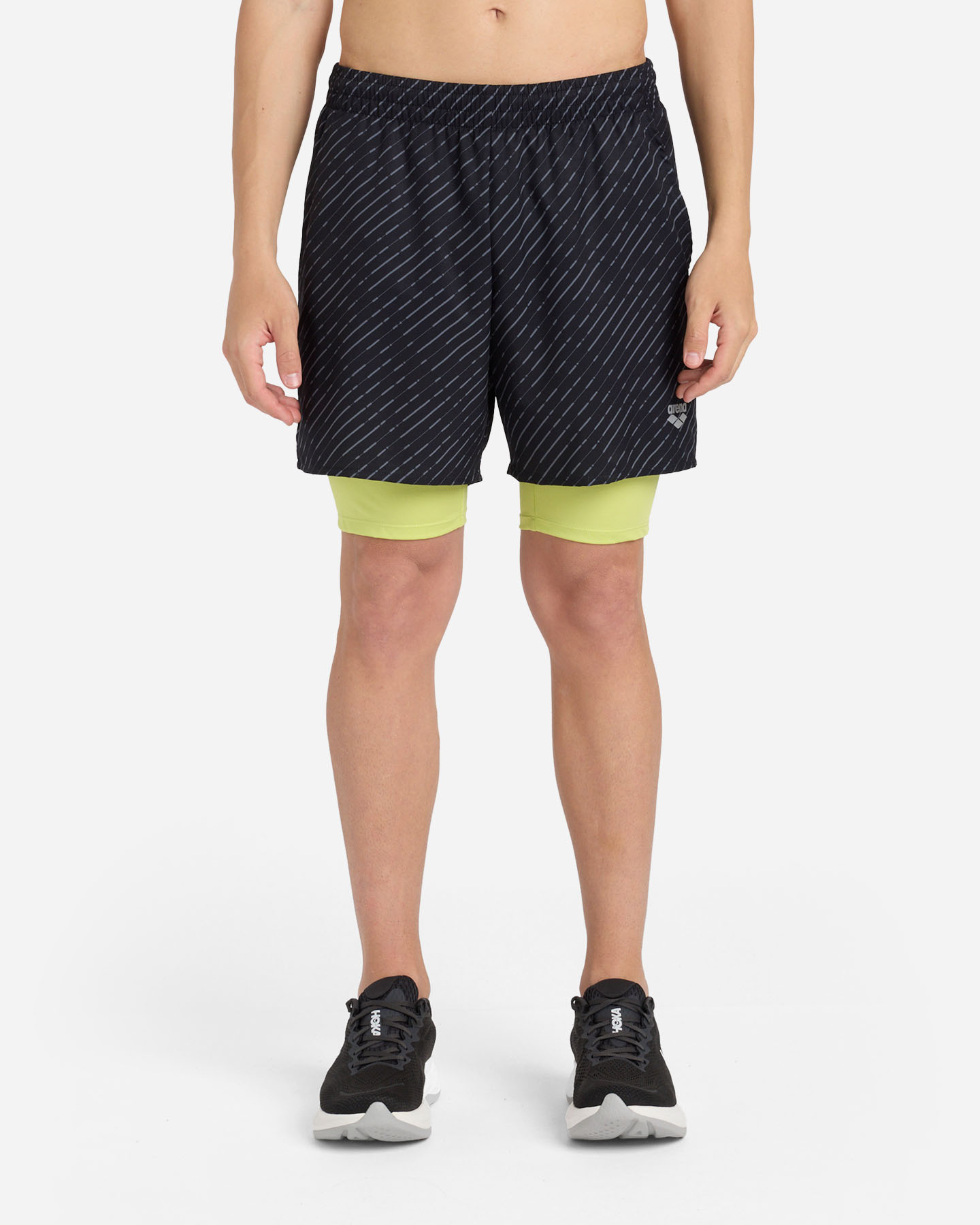 Short running ARENA ATHLETIC RUN M - Nero - 1 | Cisalfa Sport