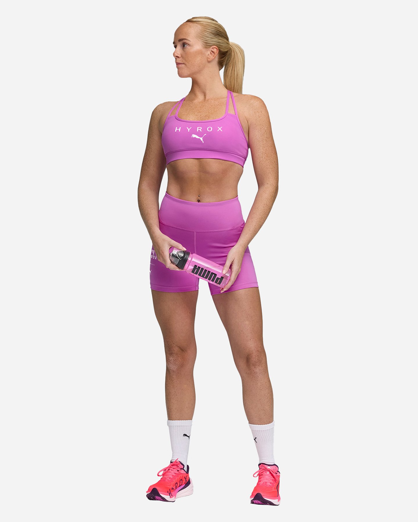 Bra training PUMA HYROX W - Fucsia - 4 | Cisalfa Sport