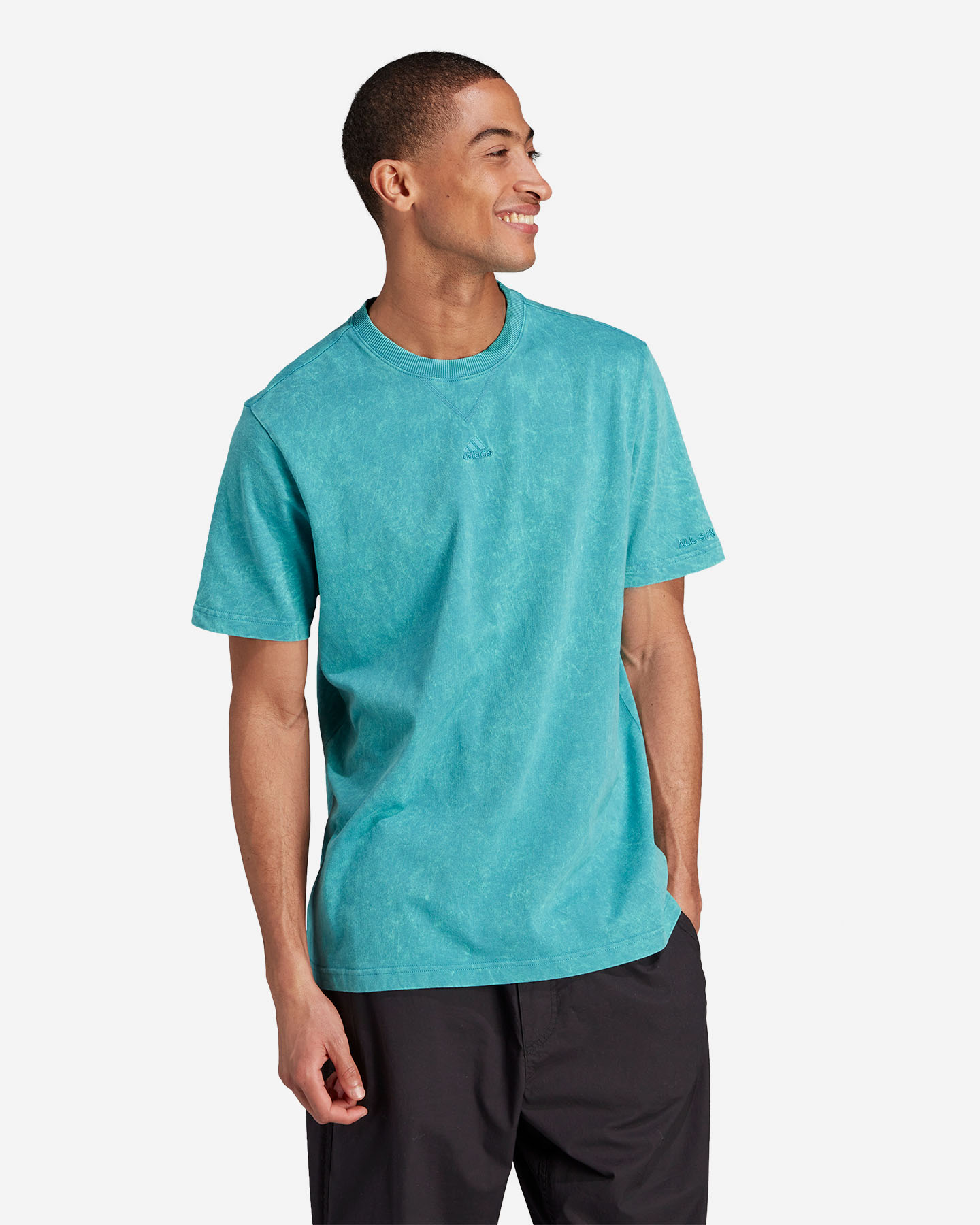 T-shirt ADIDAS ALL SZN WASHED M - Verde - 3 | Cisalfa Sport