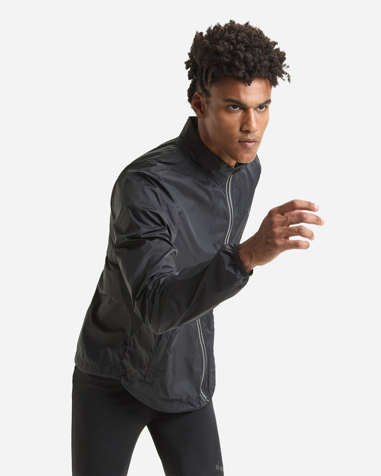 Giacca running DIADORA PACKABLE M - Nero - 3 | Cisalfa Sport