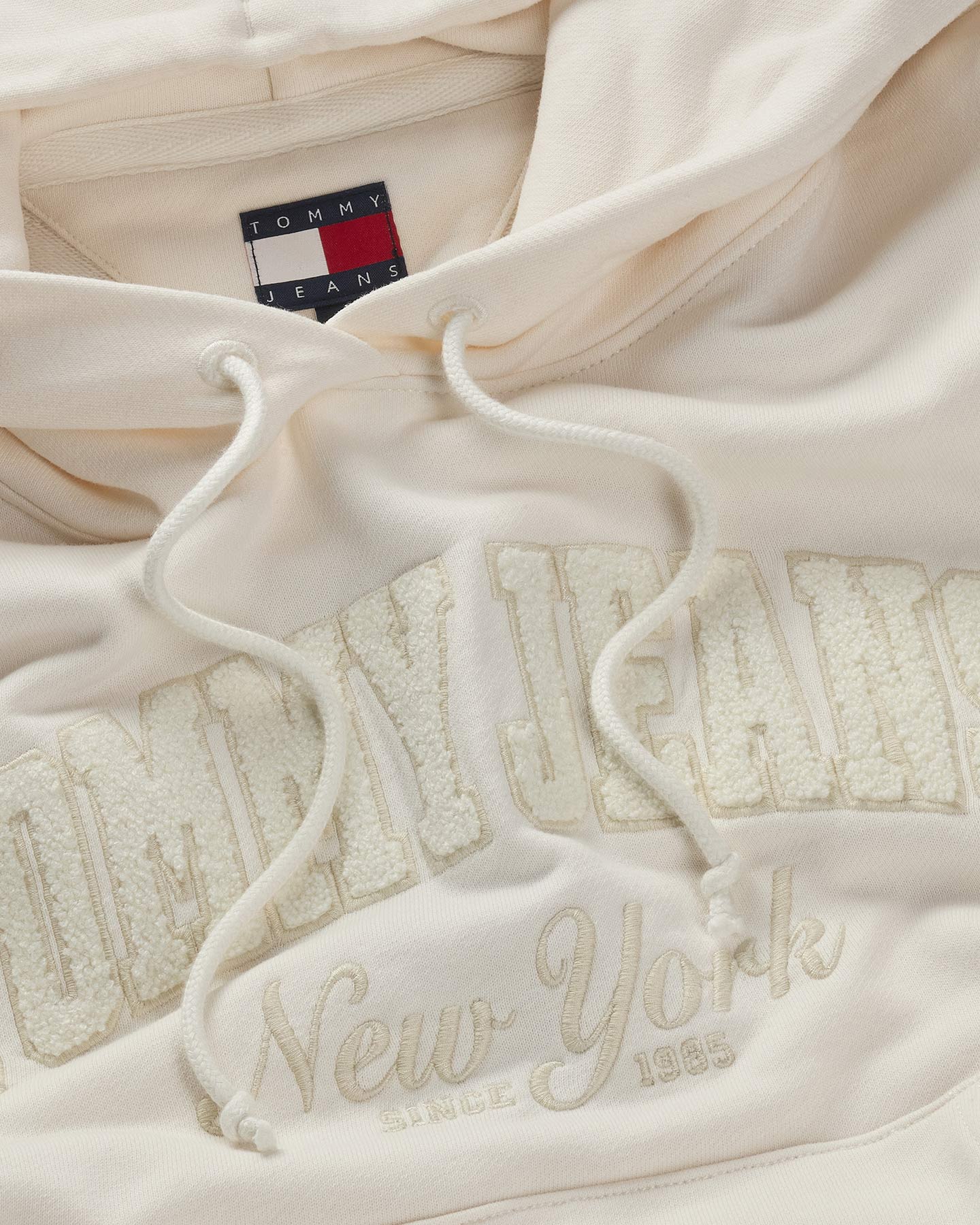 Felpa TOMMY HILFIGER VARSITY W - Beige - 5 | Cisalfa Sport