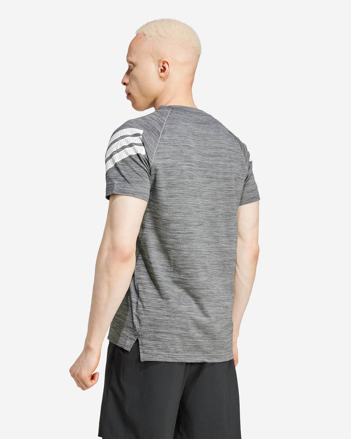 T-shirt training ADIDAS GYM+ 3STRIPES M - Nero - 2 | Cisalfa Sport