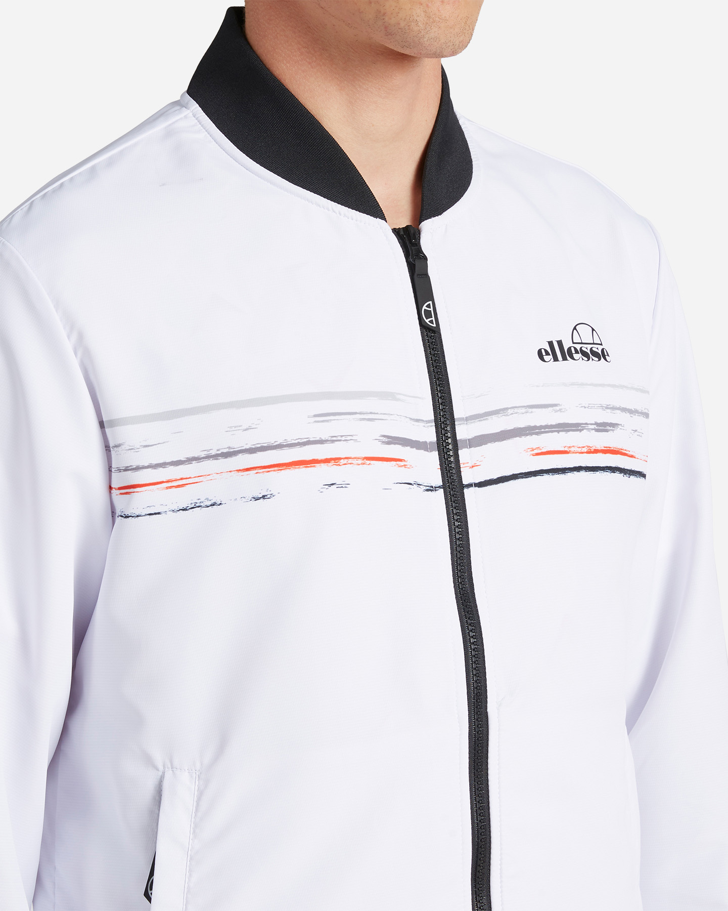 Giacca tennis ELLESSE FIVE STRIPES M - Bianco - 4 | Cisalfa Sport