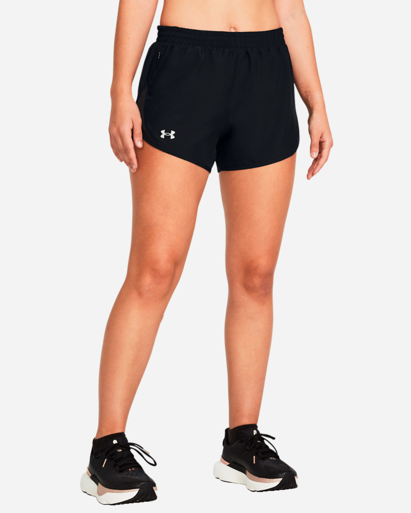 Short running UNDER ARMOUR FLY BY W - Nero - 2 | Cisalfa Sport