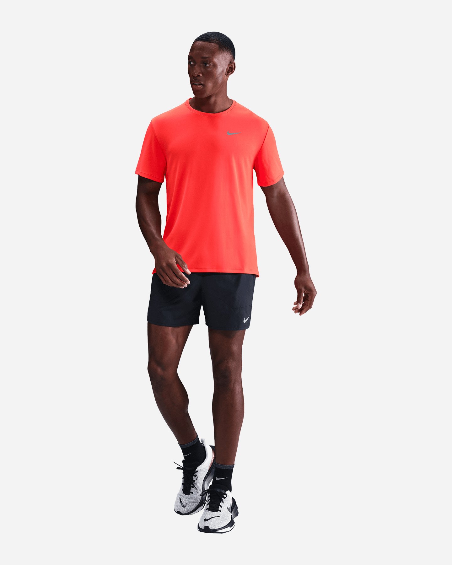 T-shirt running NIKE MILER M - Rosso - 2 | Cisalfa Sport
