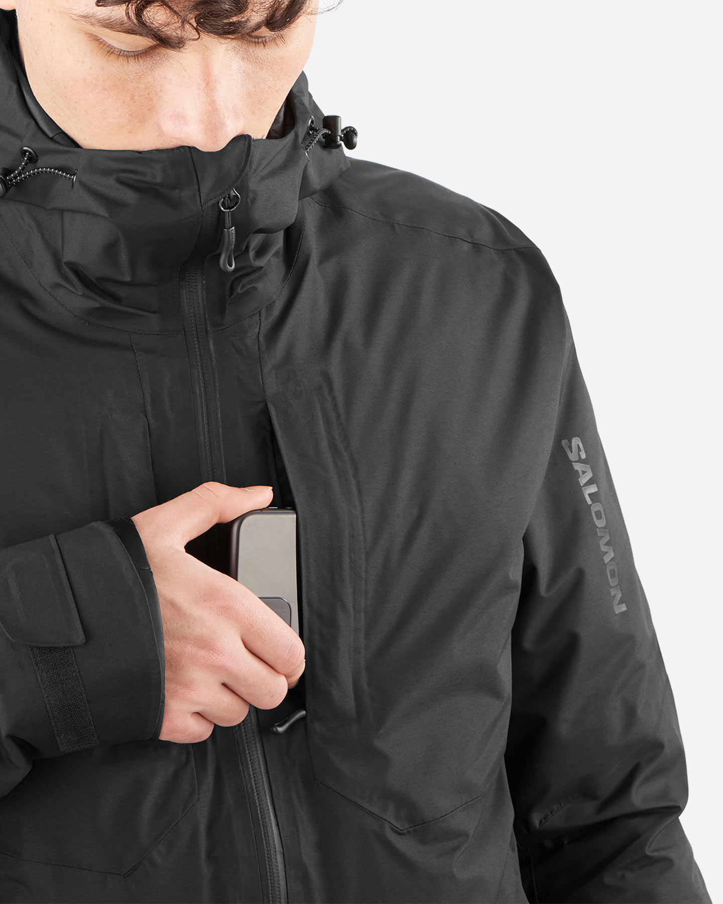 Giacca outdoor SALOMON PATROLLER 3IN1 DOWN M - Nero - 5 | Cisalfa Sport