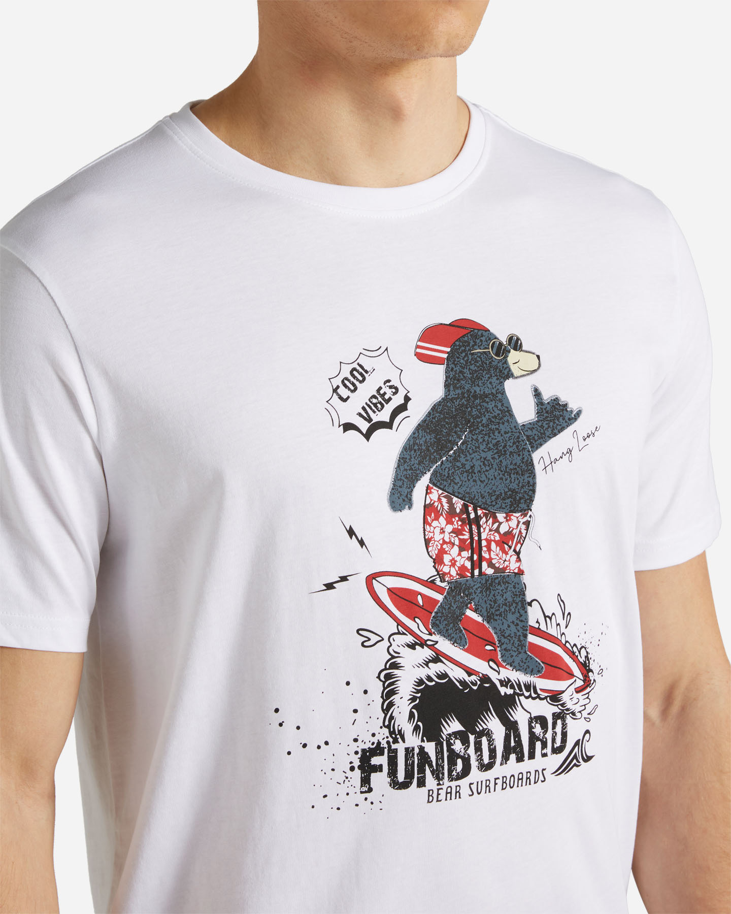 T-shirt BEAR GRAPHIC M - Bianco - 4 | Cisalfa Sport