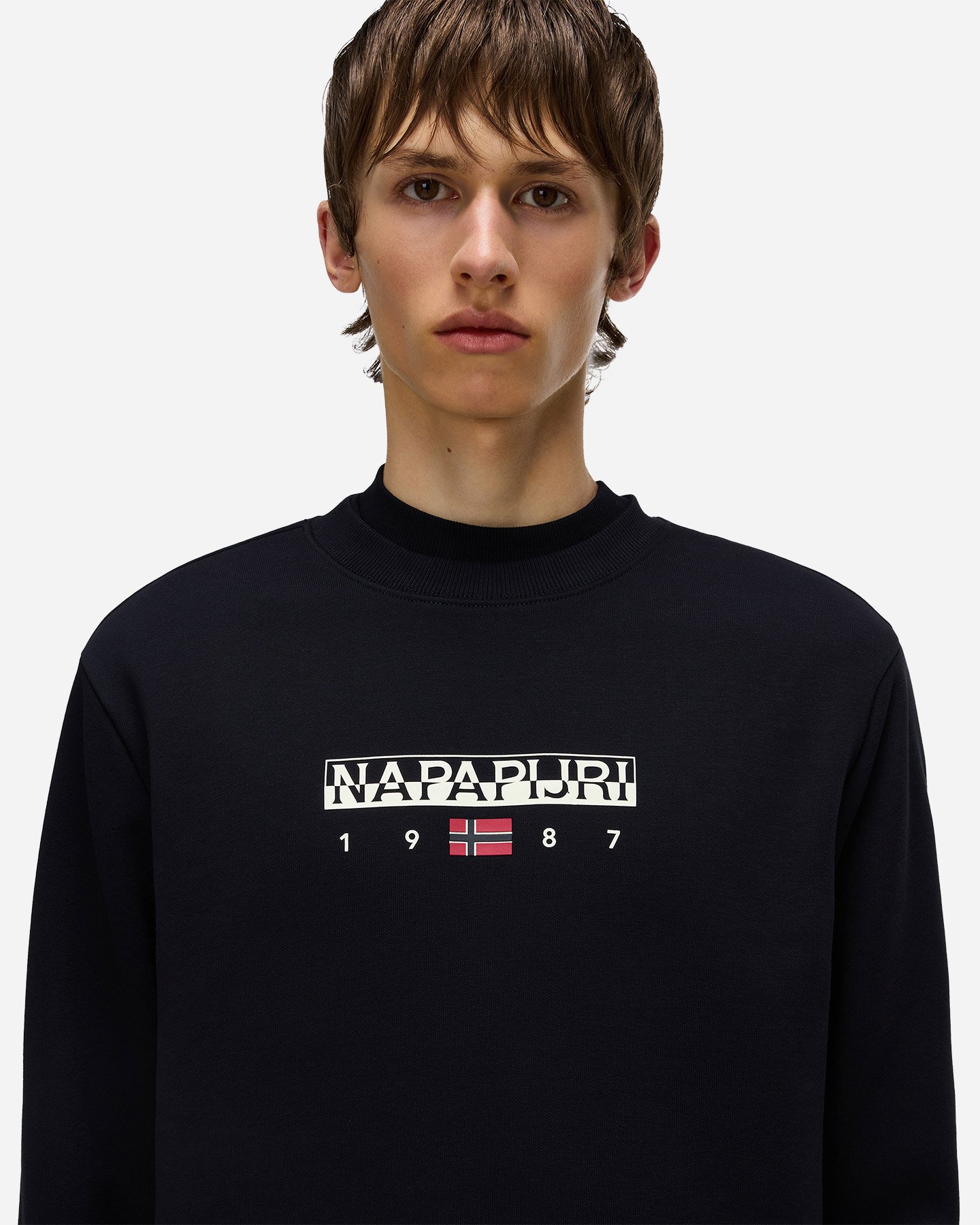 Felpa NAPAPIJRI FLAG M - Nero - 4 | Cisalfa Sport