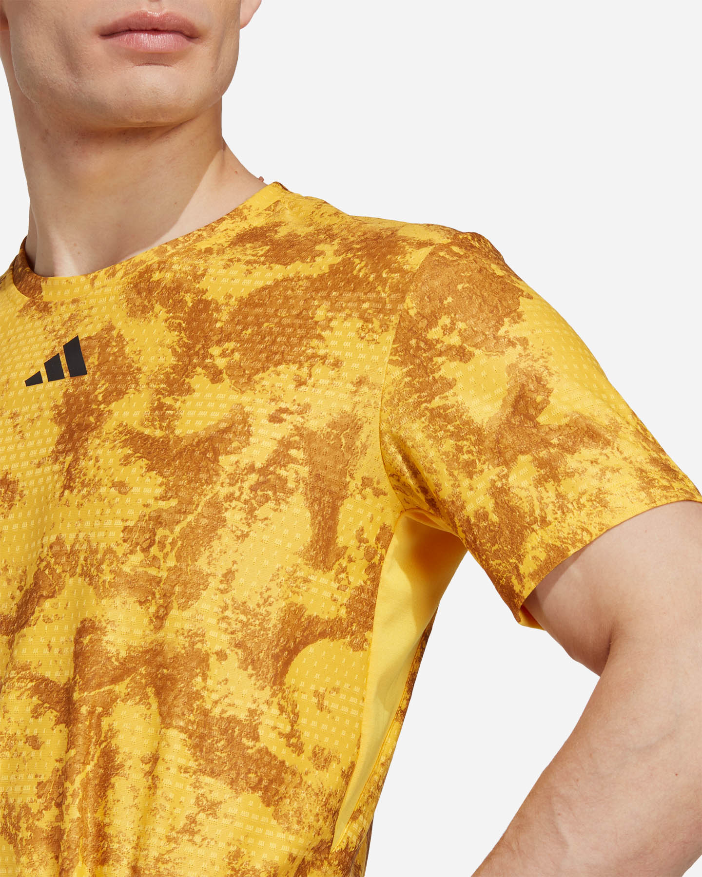 T-shirt tennis ADIDAS FREELIFT PARIS M - Giallo - 4 | Cisalfa Sport