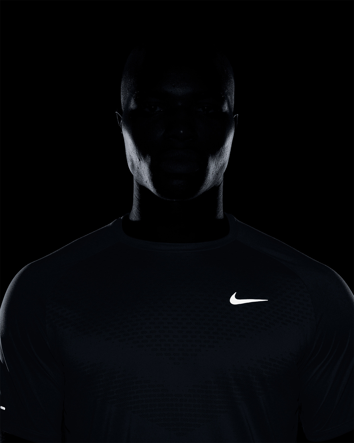 T-shirt running NIKE STRIDE M - Azzurro - 3 | Cisalfa Sport