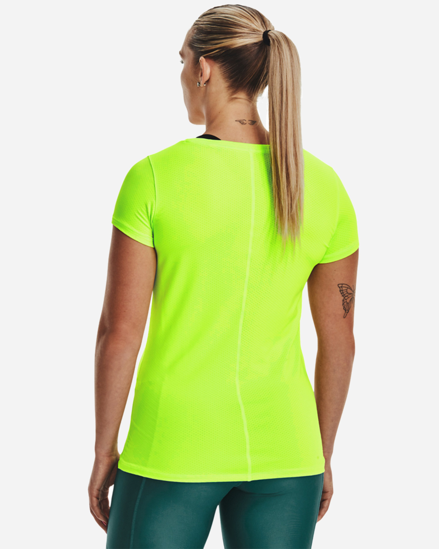 T-shirt training UNDER ARMOUR SMALL LOGO W - Verde - 1 | Cisalfa Sport