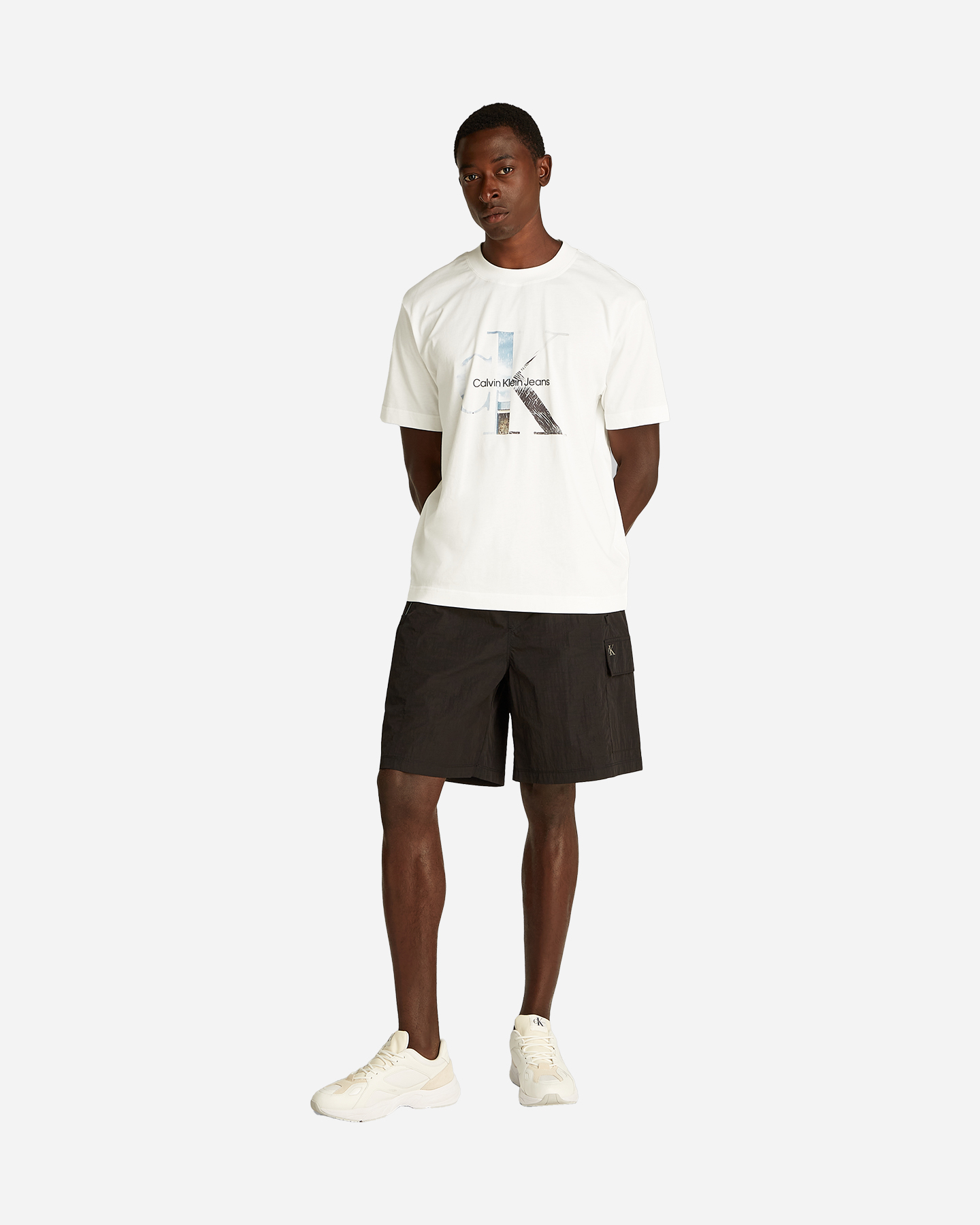 T-shirt CALVIN KLEIN JEANS PHOTO MONOGRAM M - Bianco - 3 | Cisalfa Sport